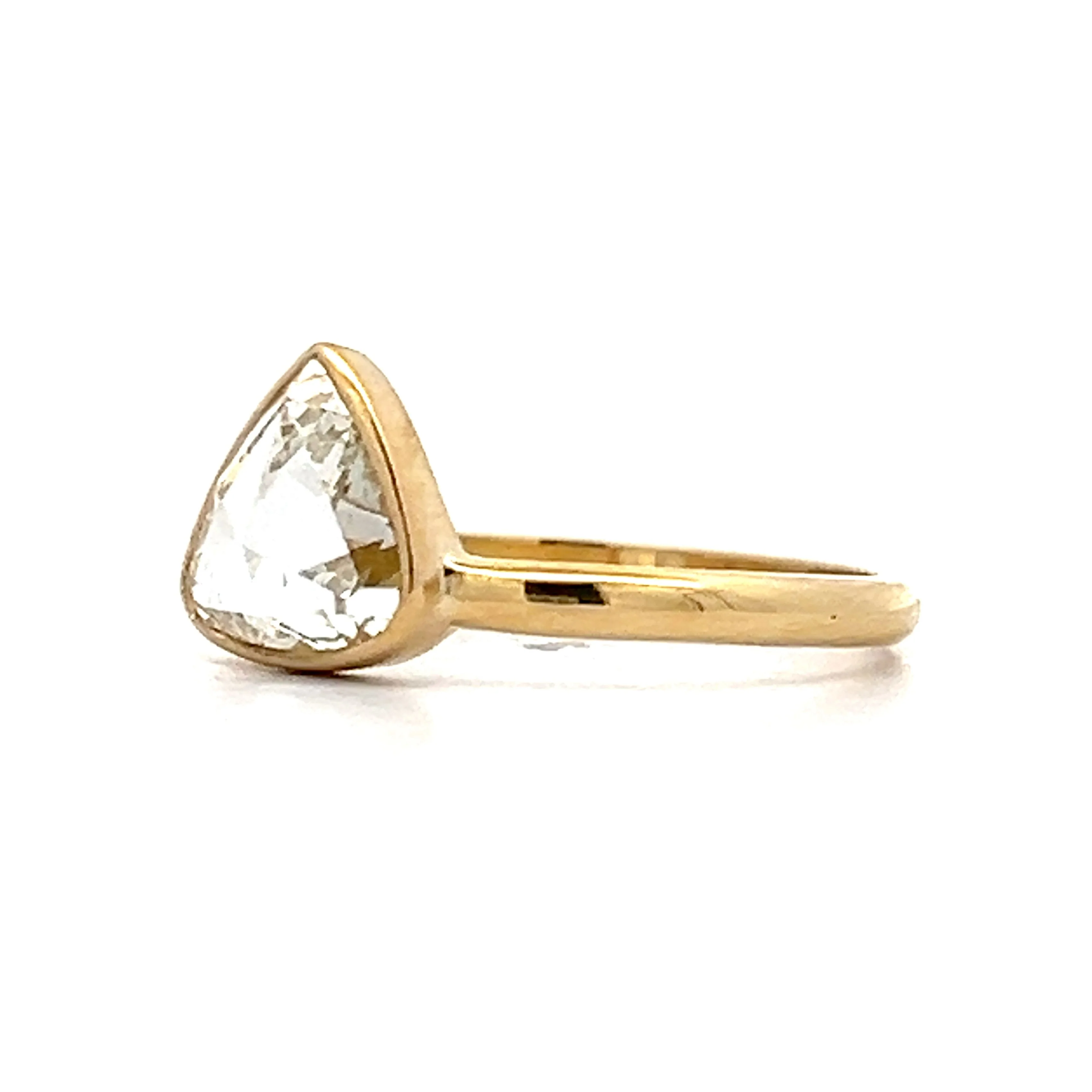 .91 Trillion Rose Cut Diamond Engagement Ring in 18k - Image 2