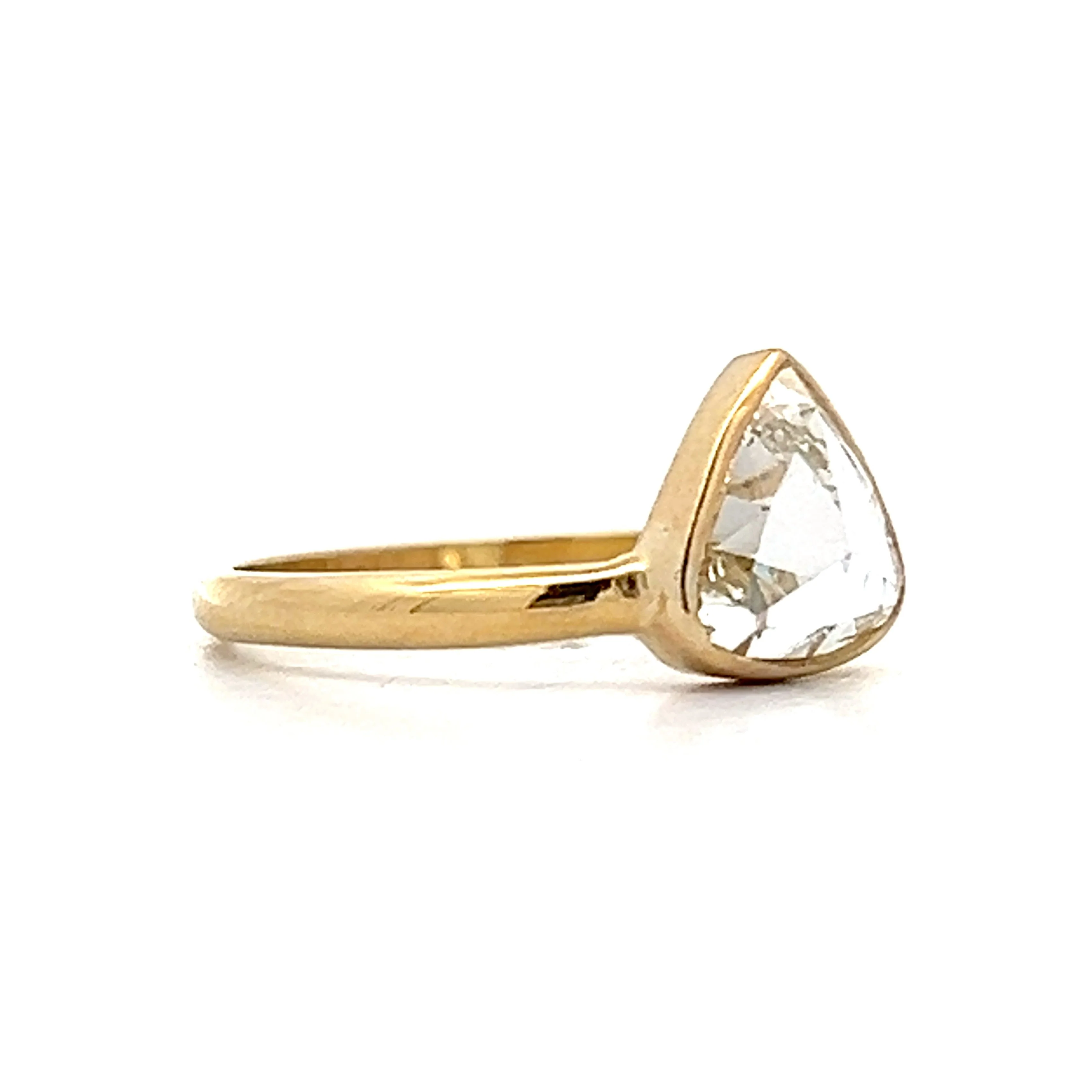 .91 Trillion Rose Cut Diamond Engagement Ring in 18k - Image 3