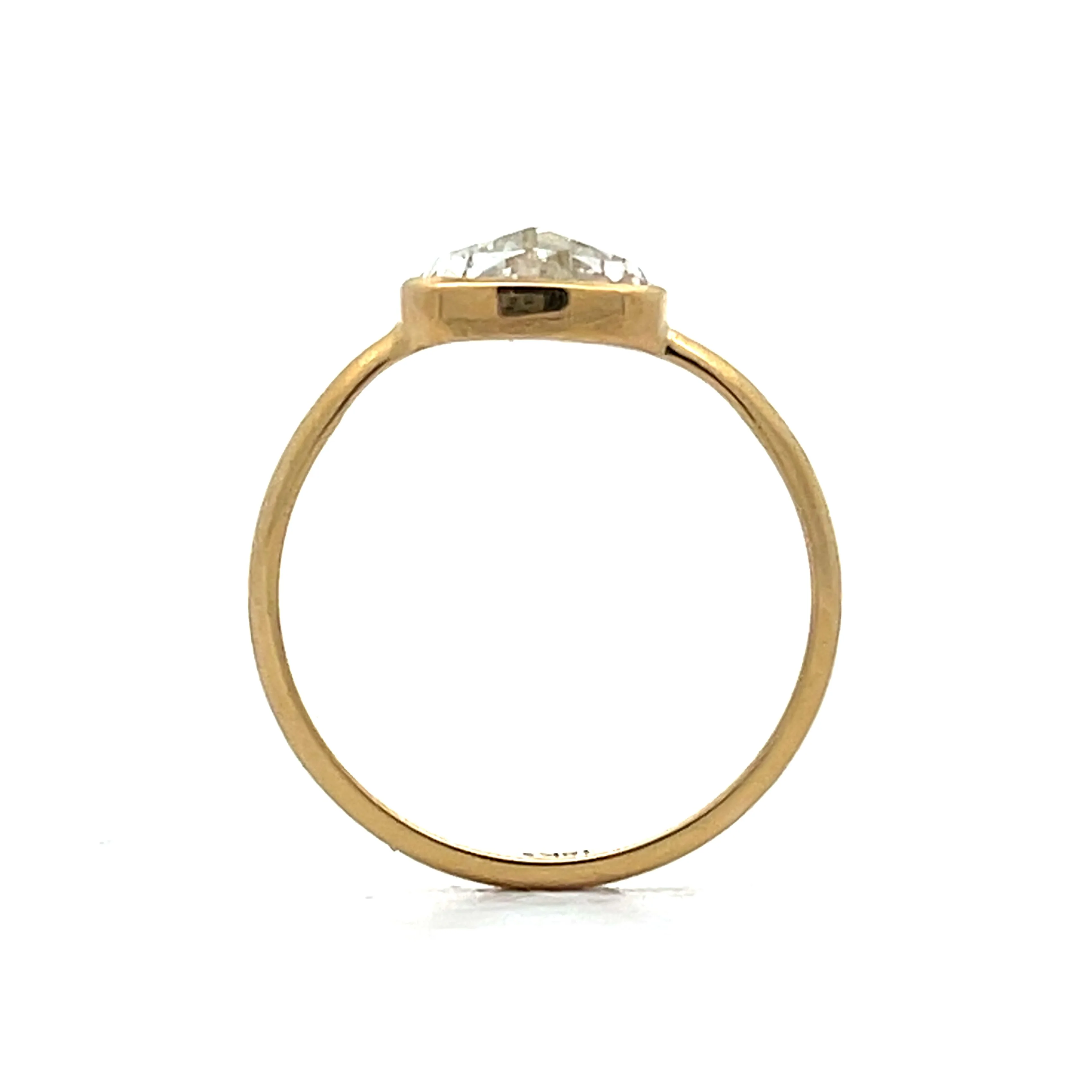 .91 Trillion Rose Cut Diamond Engagement Ring in 18k - Image 4