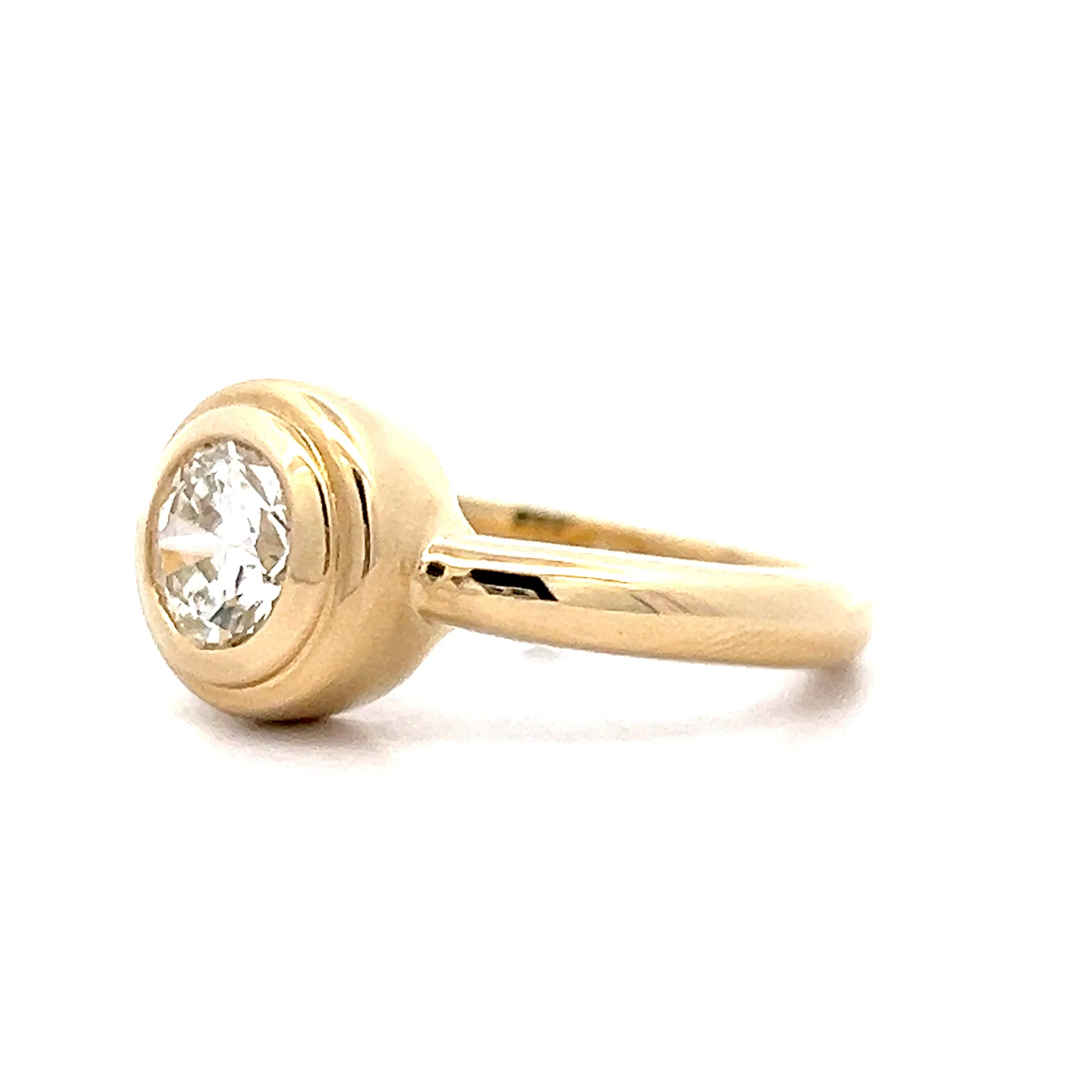 .94 Double Bezel Diamond Engagement Ring in 14k - Image 2