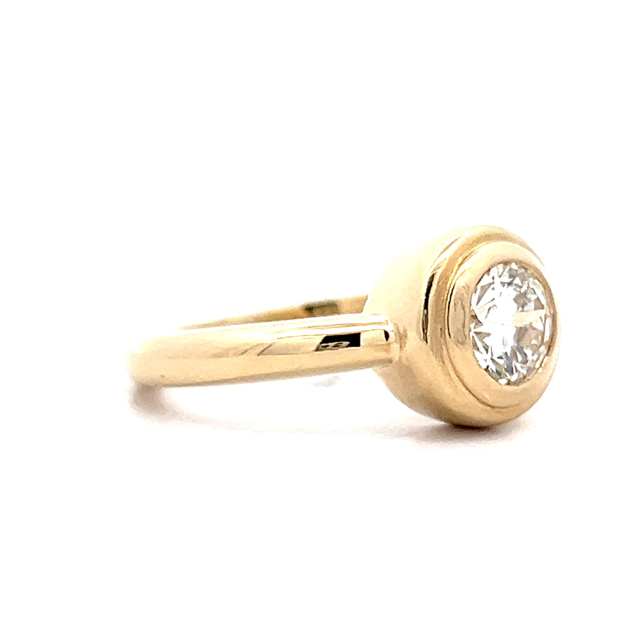 .94 Double Bezel Diamond Engagement Ring in 14k - Image 3