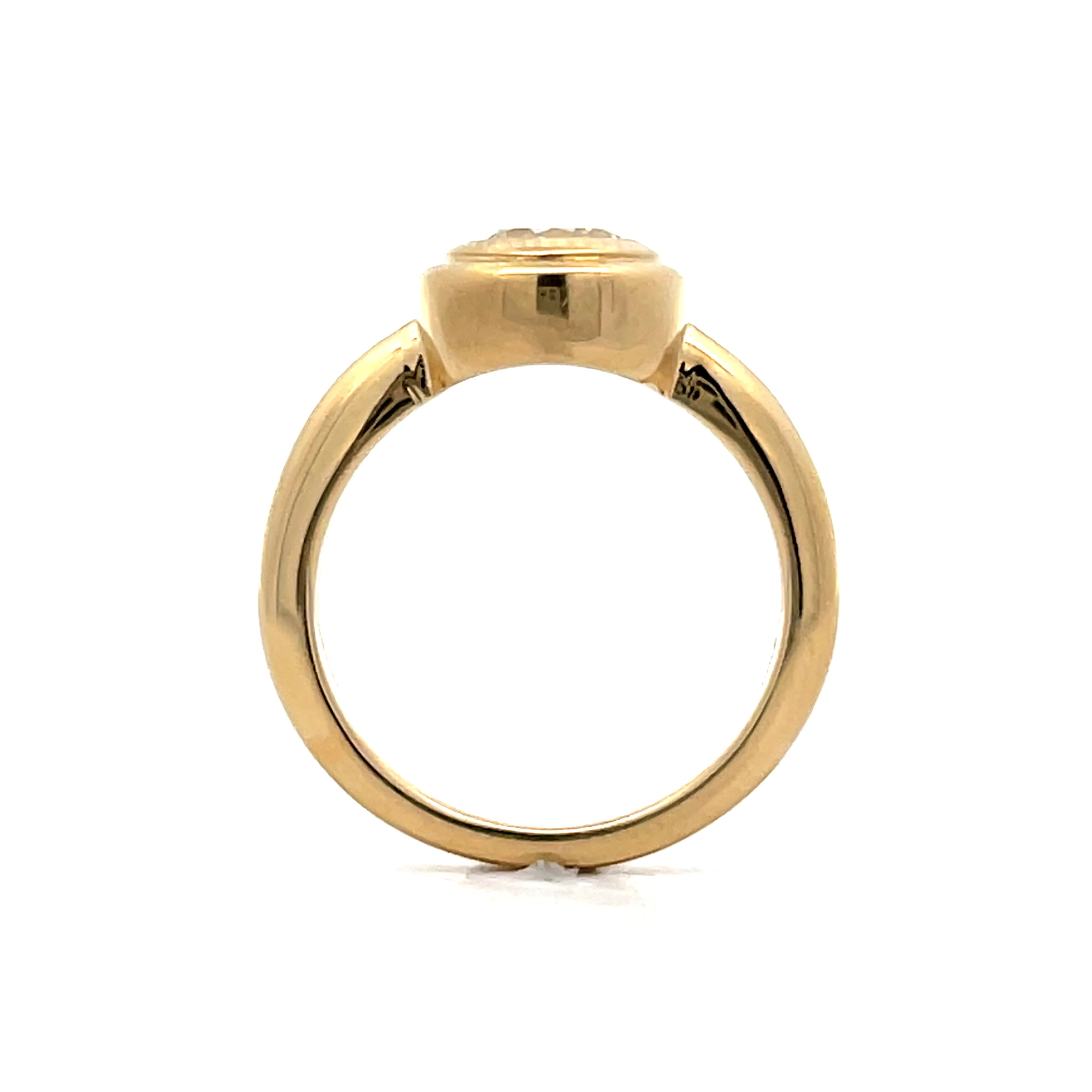 .94 Double Bezel Diamond Engagement Ring in 14k - Image 4