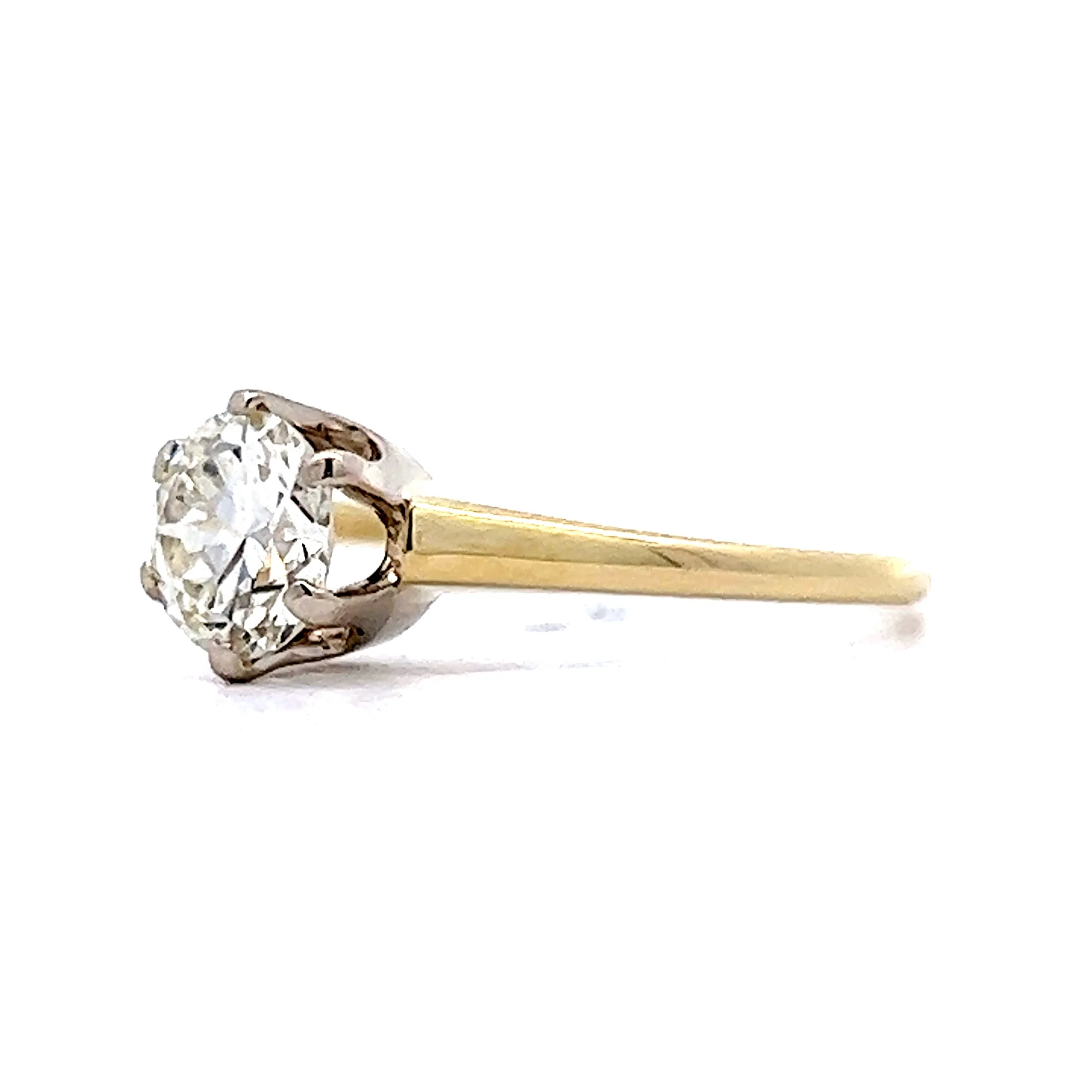 .94 Retro 1940s Diamond Engagement Ring in 14k Gold - Image 2