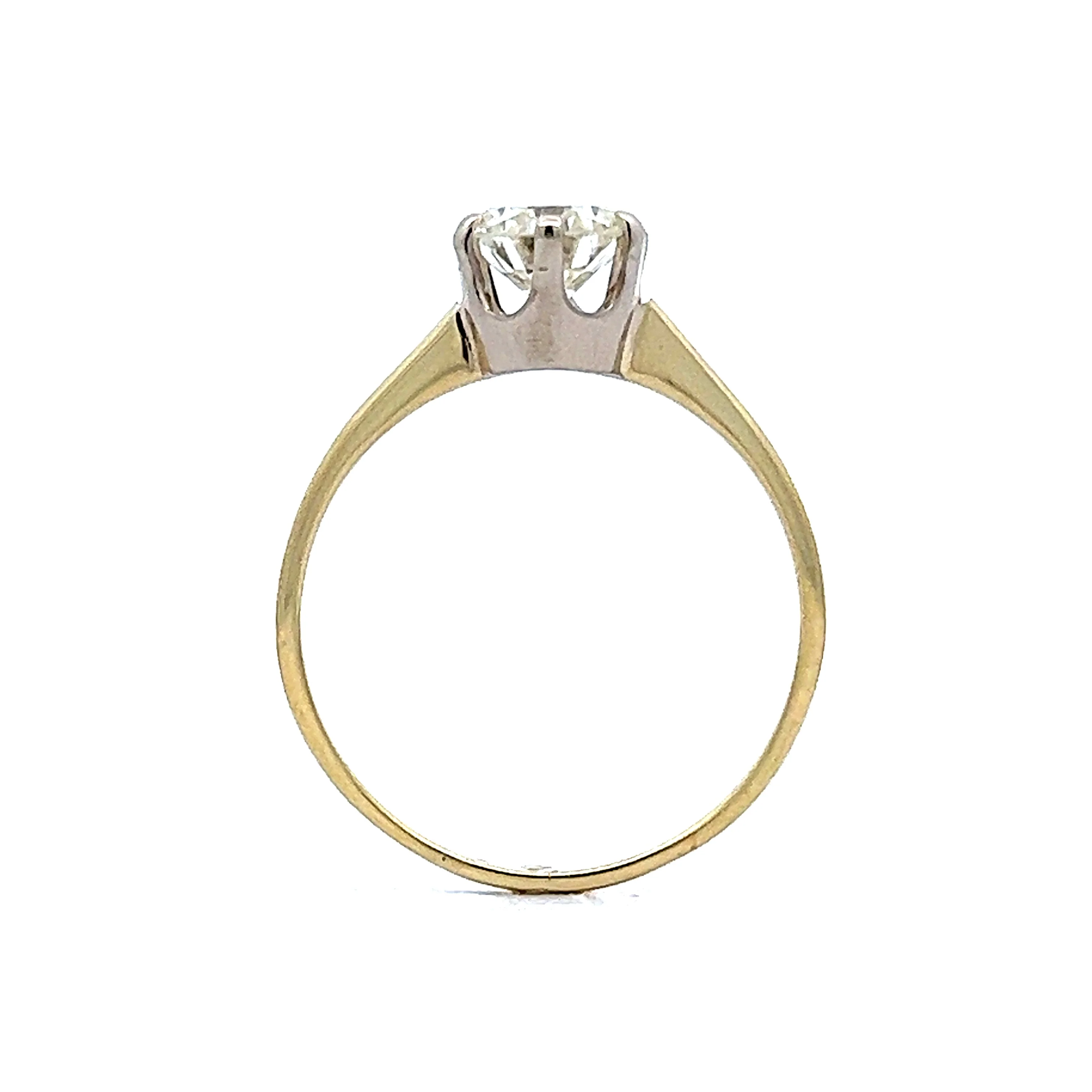 .94 Retro 1940s Diamond Engagement Ring in 14k Gold - Image 4