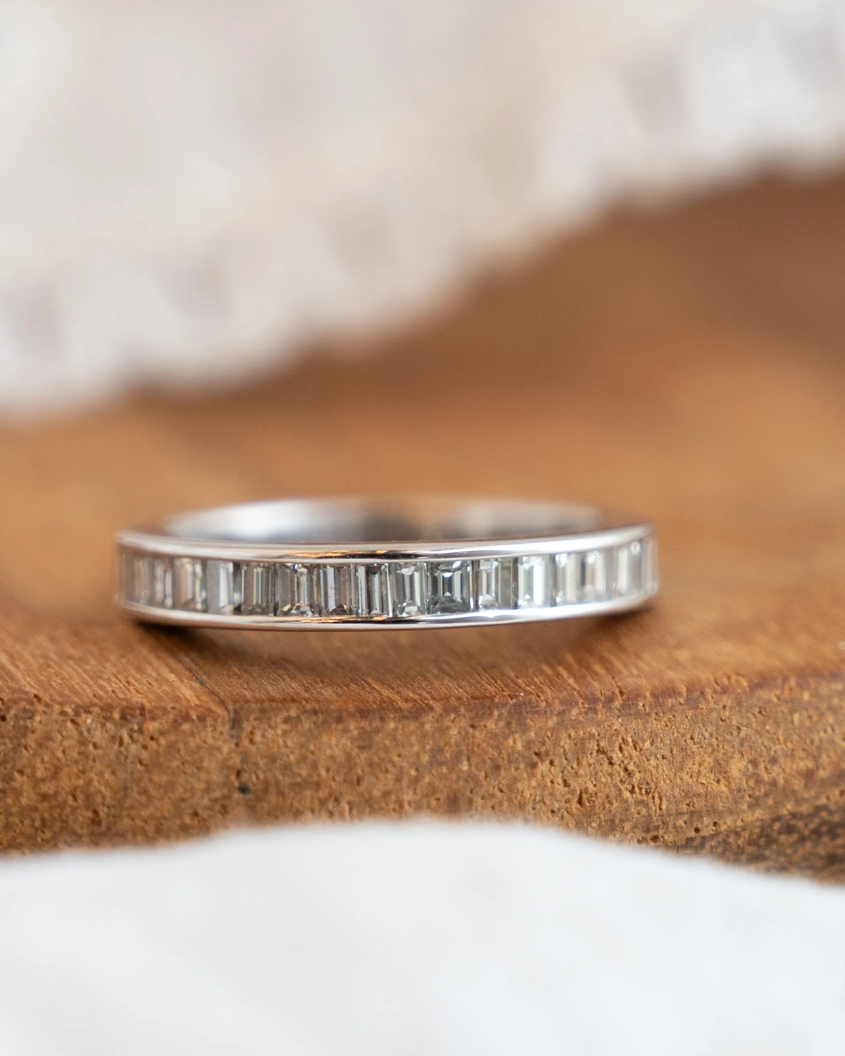 .95 Baguette Diamond Wedding Band in 14k - Image 6