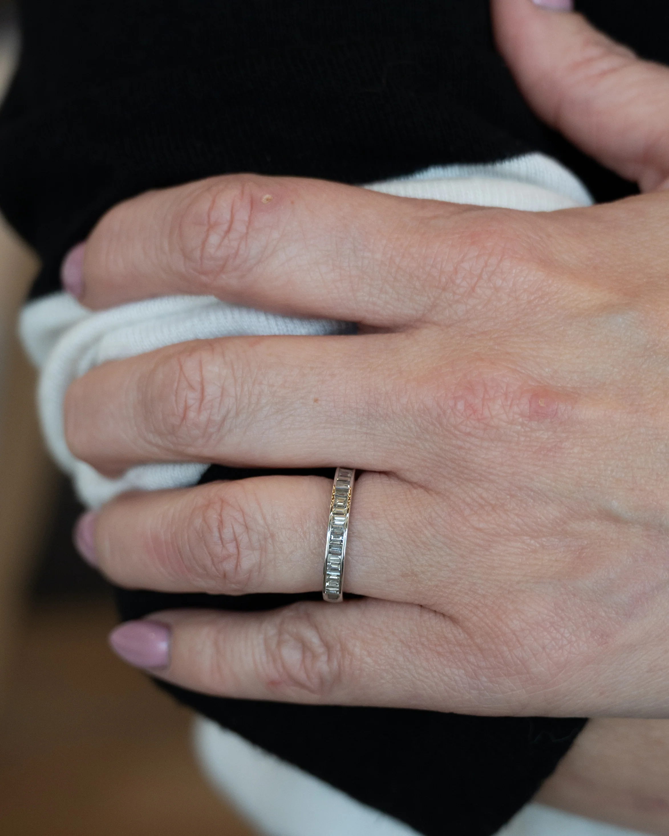 .95 Baguette Diamond Wedding Band in 14k - Image 7