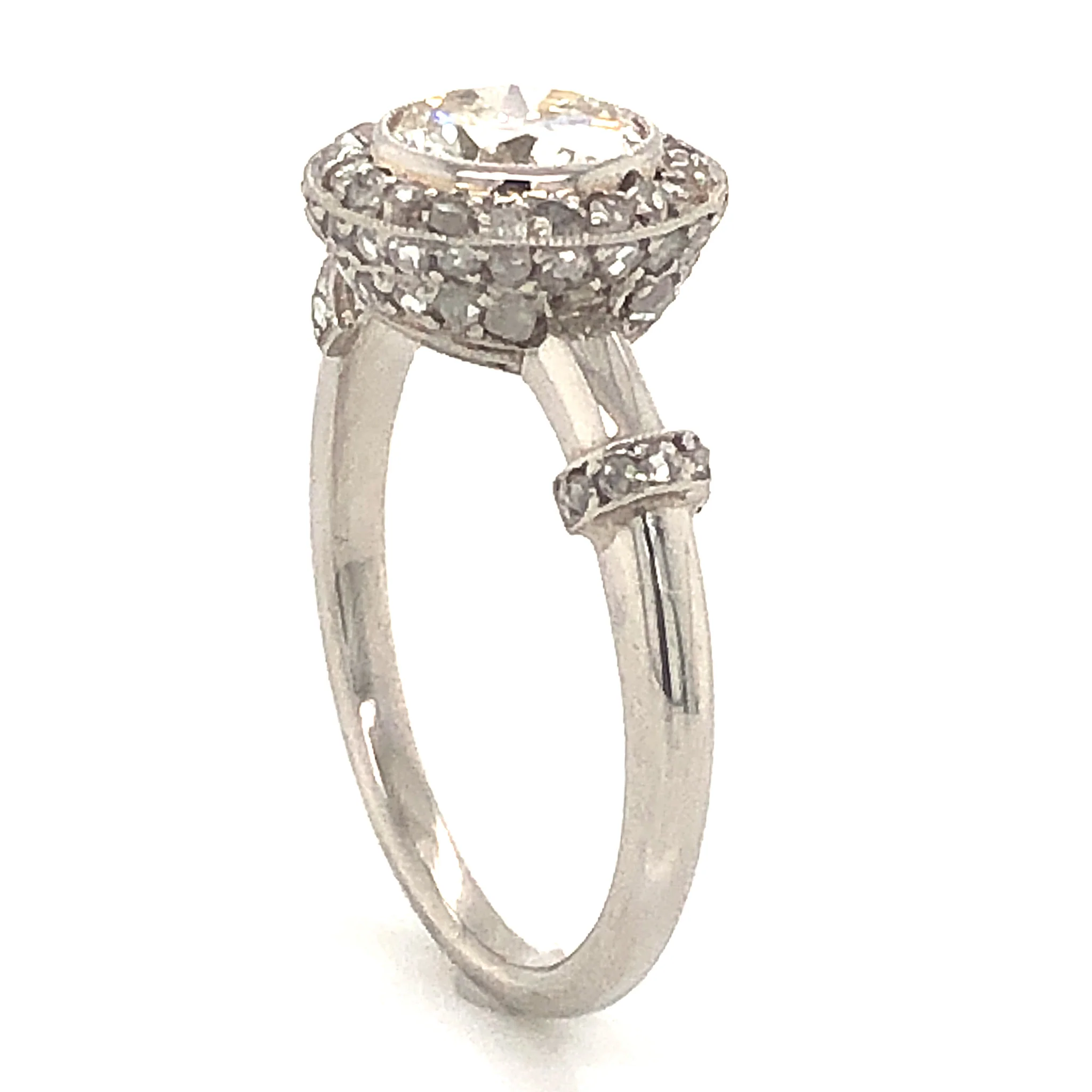 .95 Old European Cut Diamond Engagement Ring in Platinum - Image 5