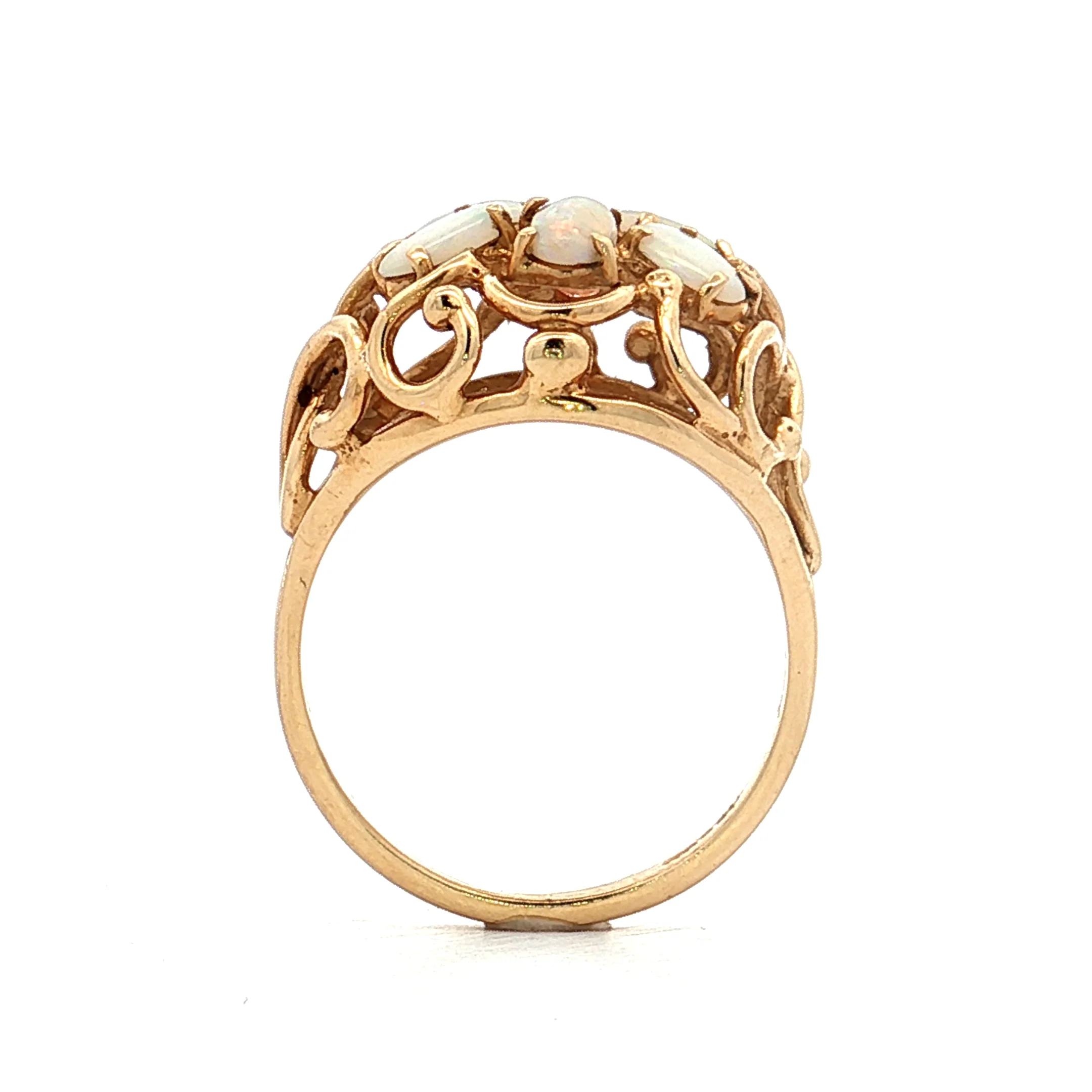 .96 Opal Cocktail Ring 14k Yellow Gold - Image 4