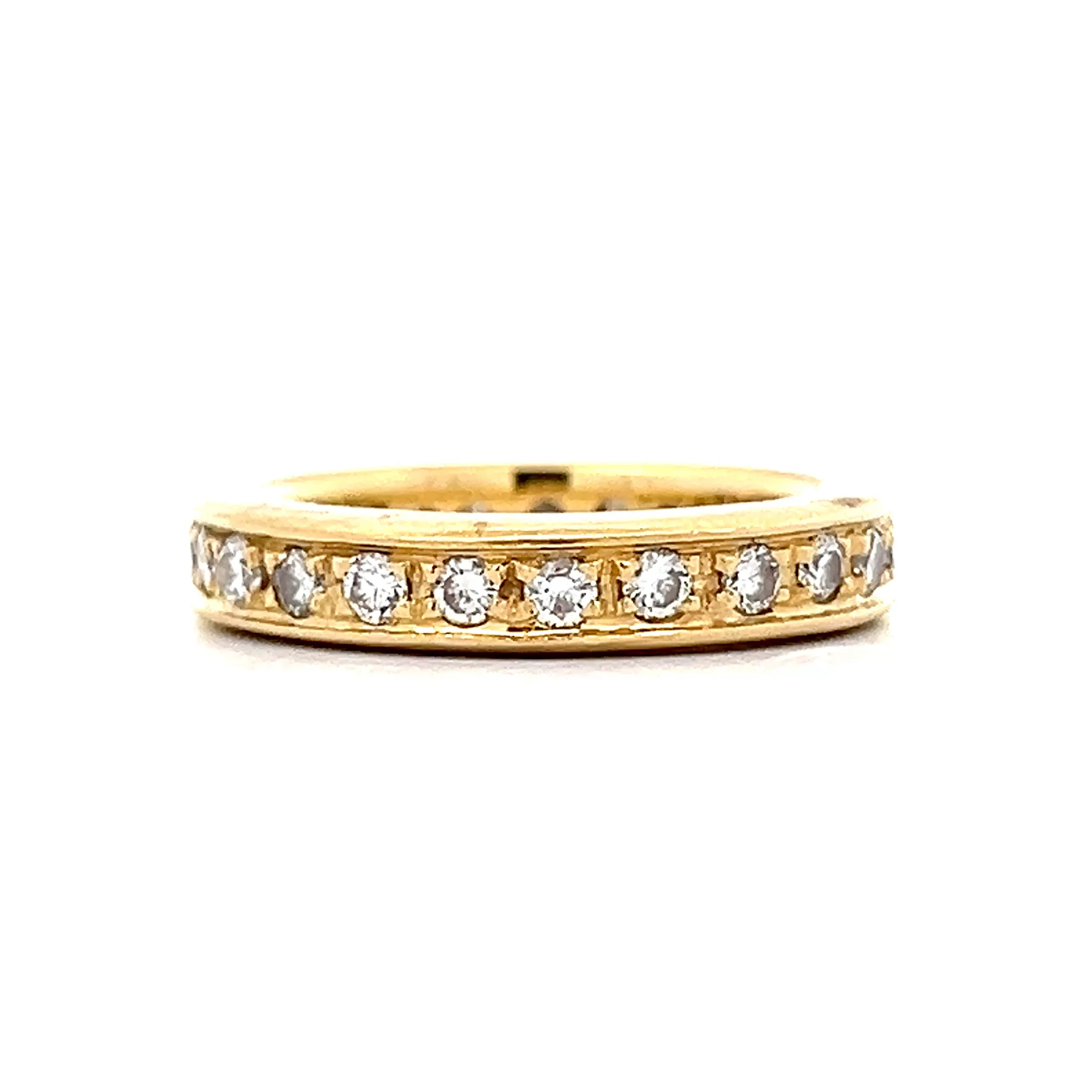 .96 Round Diamond Eternity Wedding Band in 18k