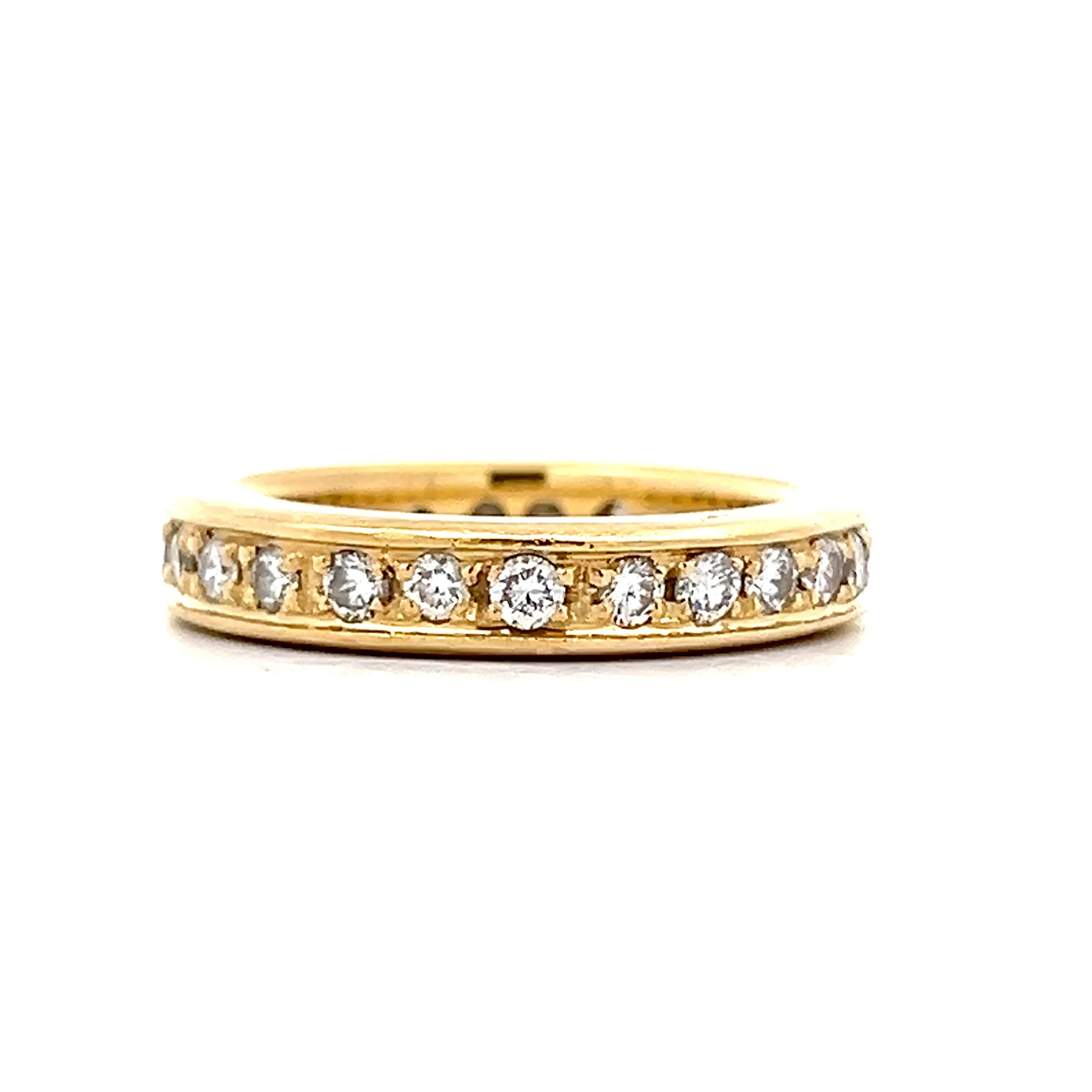 .96 Round Diamond Eternity Wedding Band in 18k - Image 3