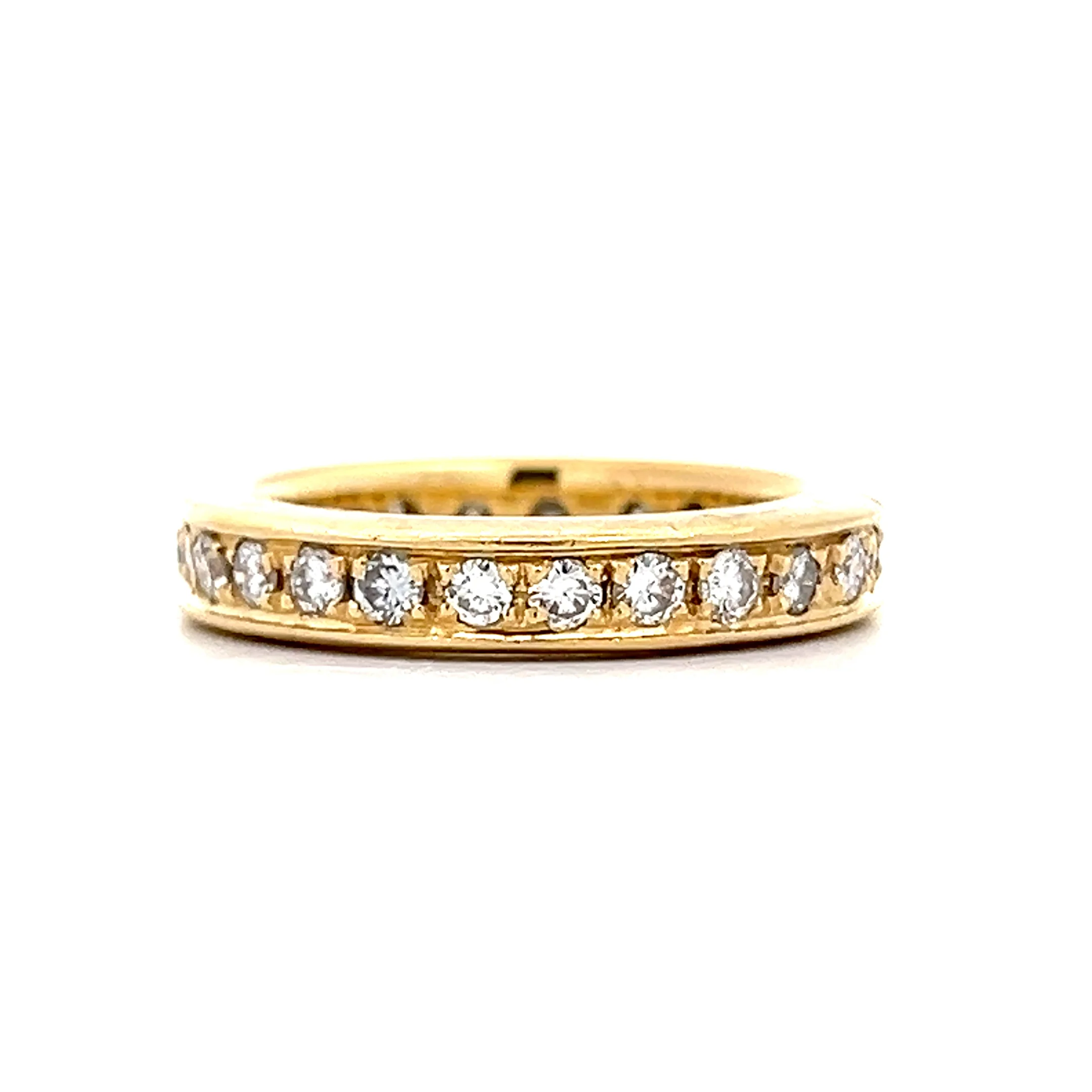 .96 Round Diamond Eternity Wedding Band in 18k - Image 4