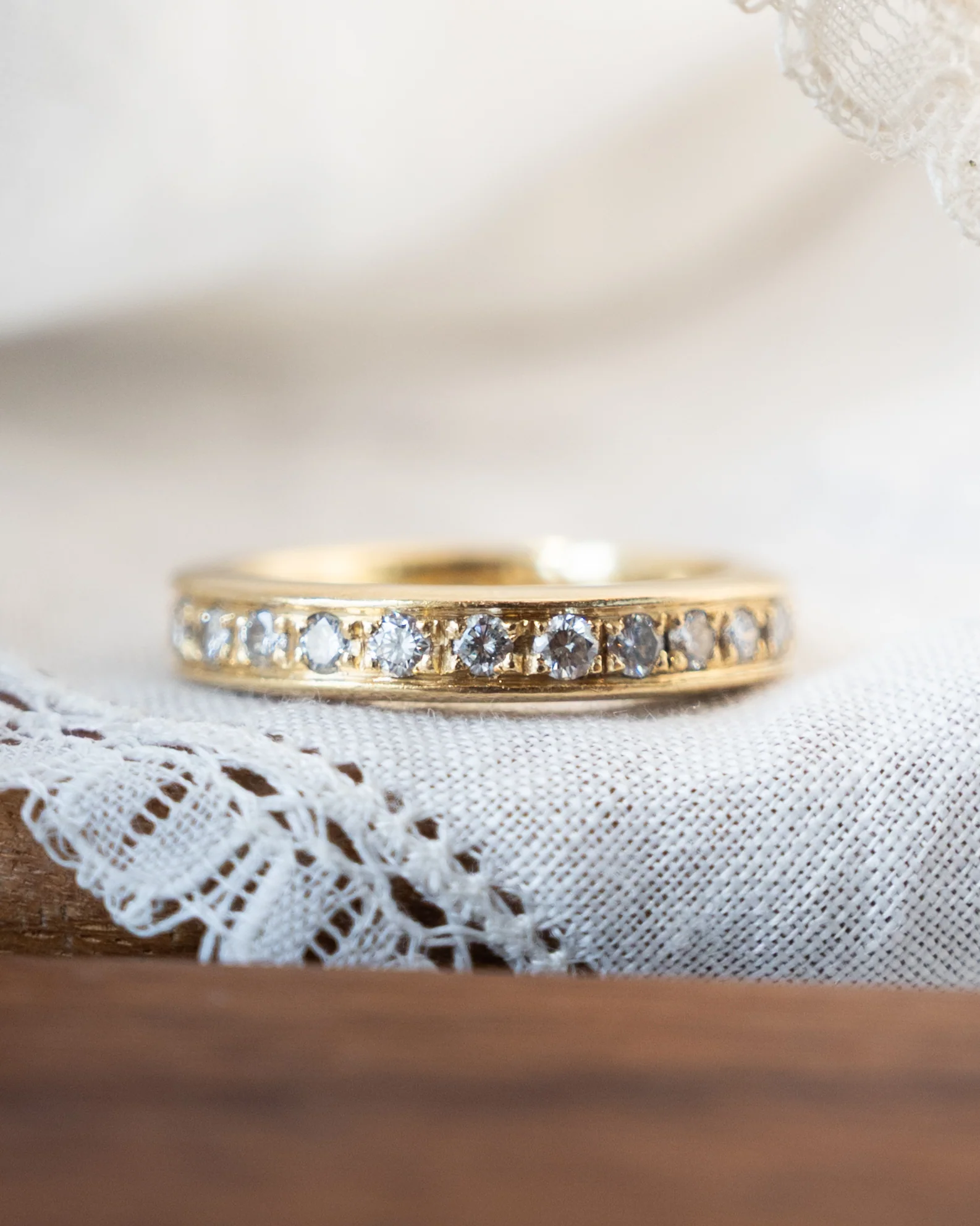 .96 Round Diamond Eternity Wedding Band in 18k - Image 7