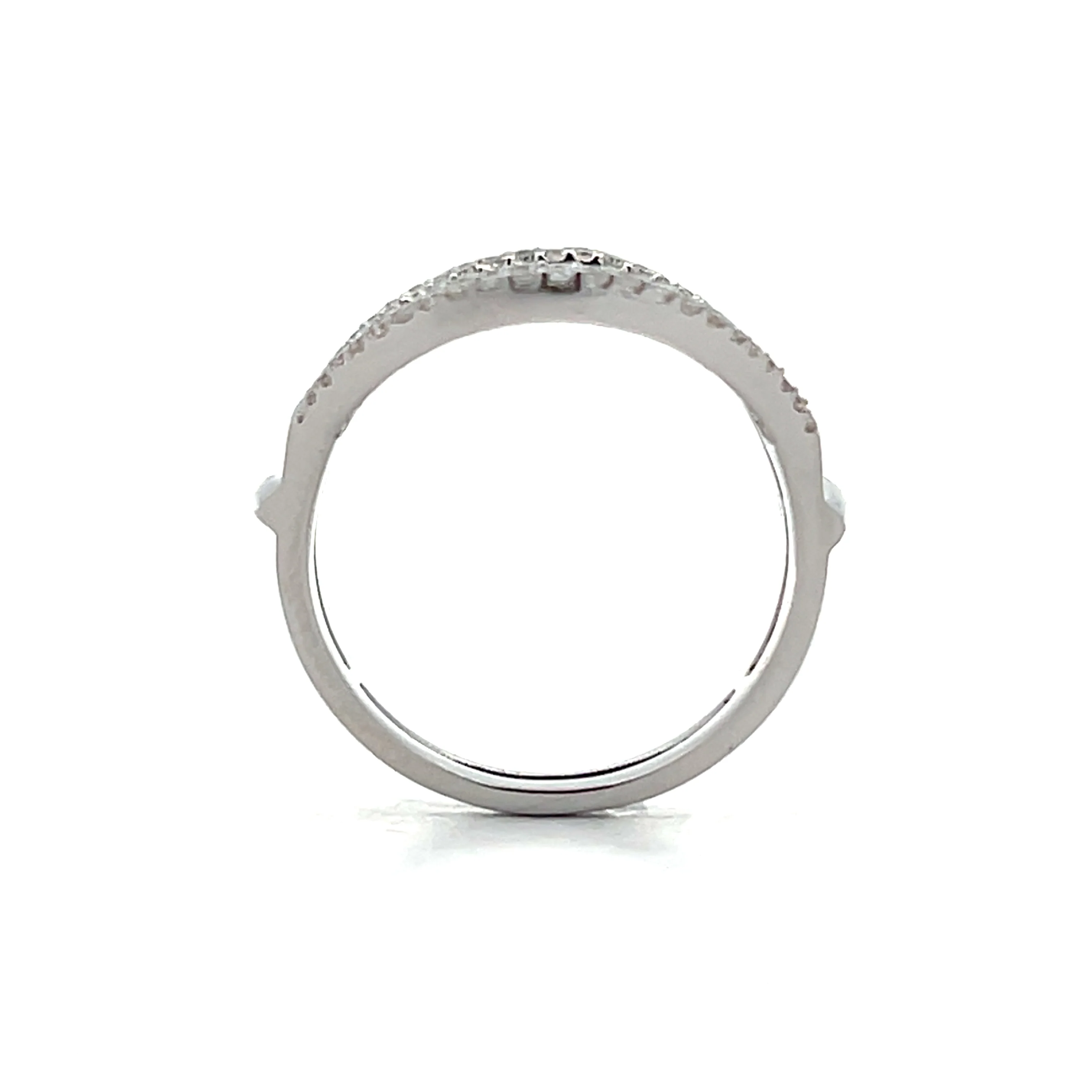 .98 Baguette Cut Diamond Eternity Cocktail Ring 14k - Image 4