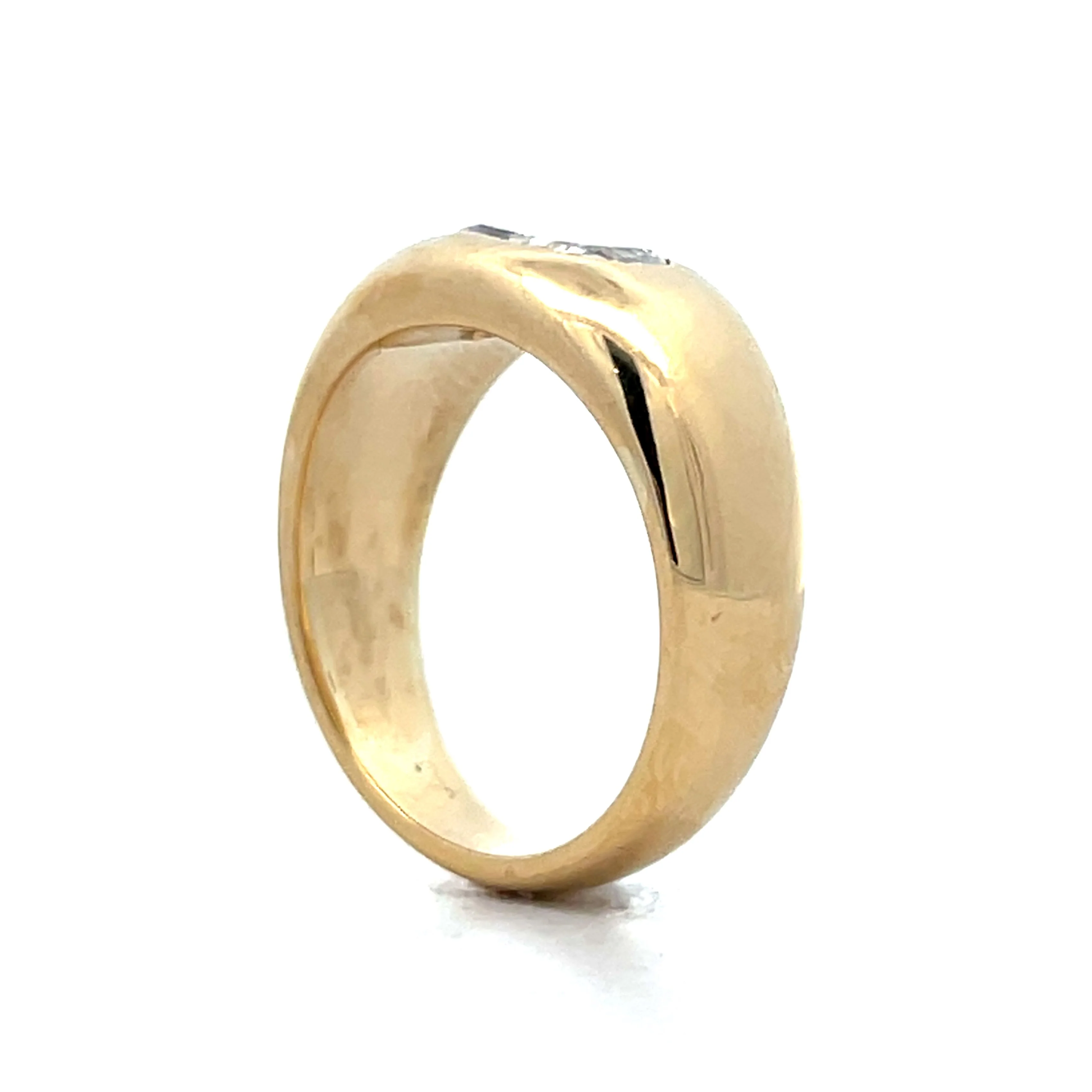 .98 Pear Shaped Rose Cut Diamond Ring in 18k - Image 5