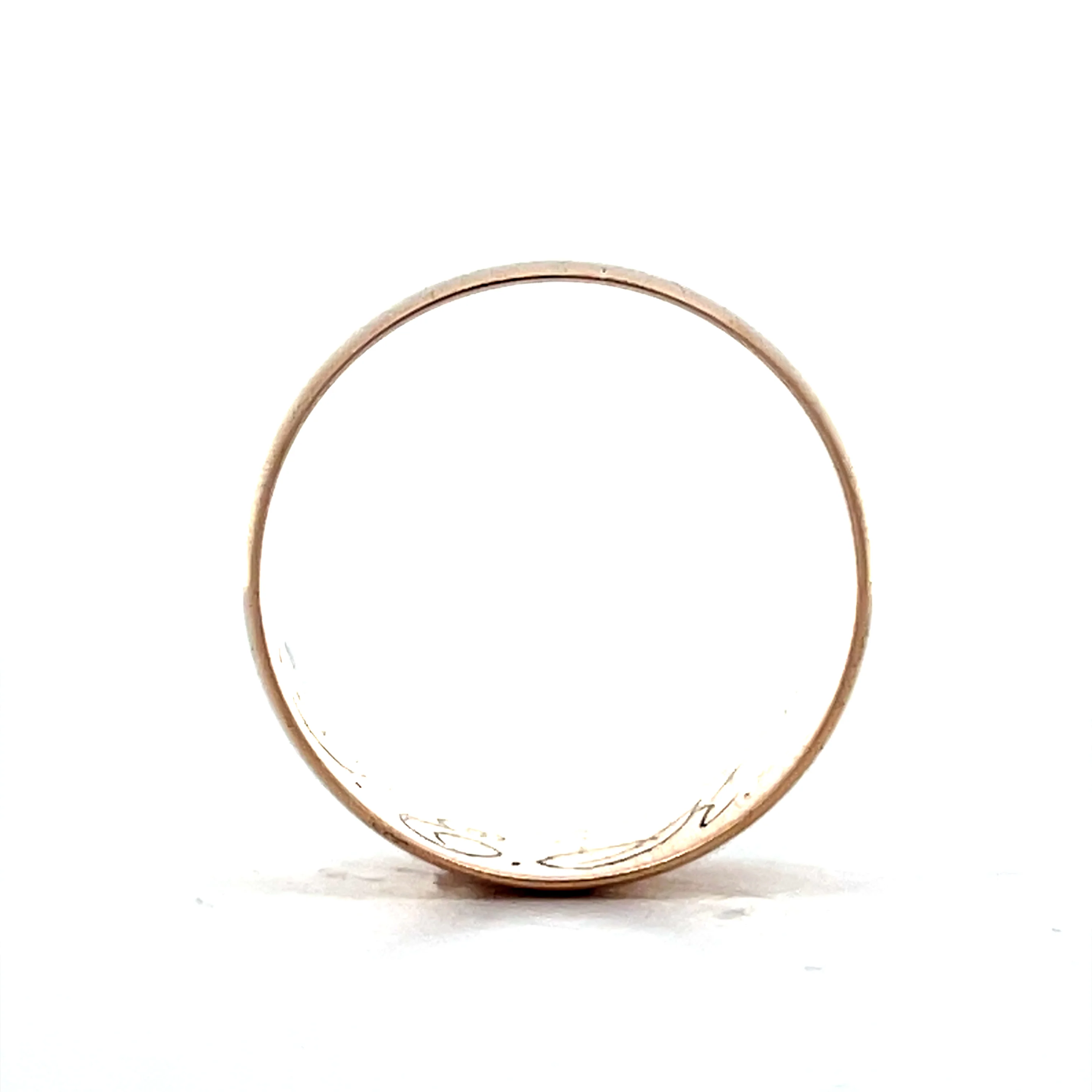 9mm Victorian Wedding Band in 14k Rose Gold - Image 5