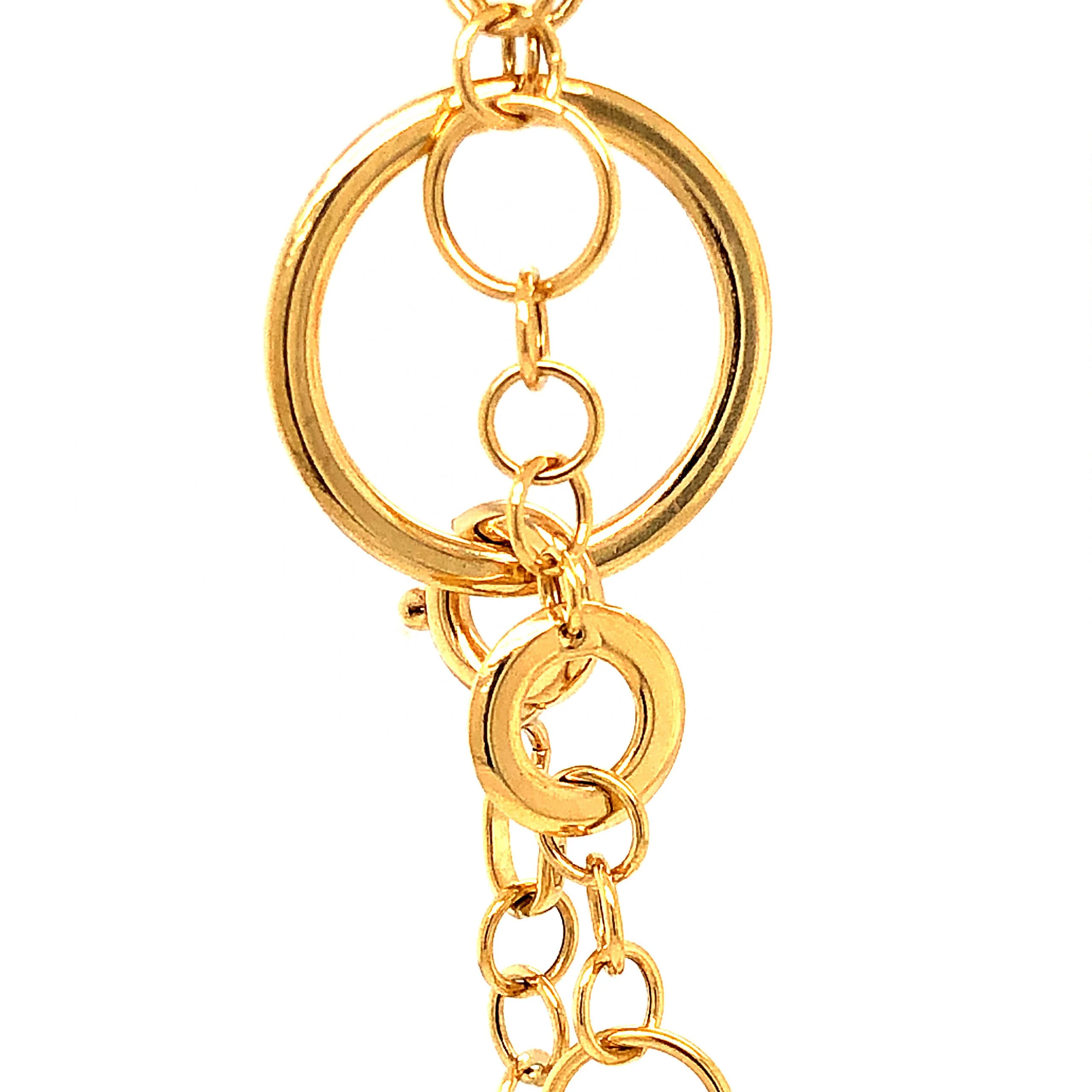 Adjustable Length Chain Necklace in 18k Yellow Gold - Image 2