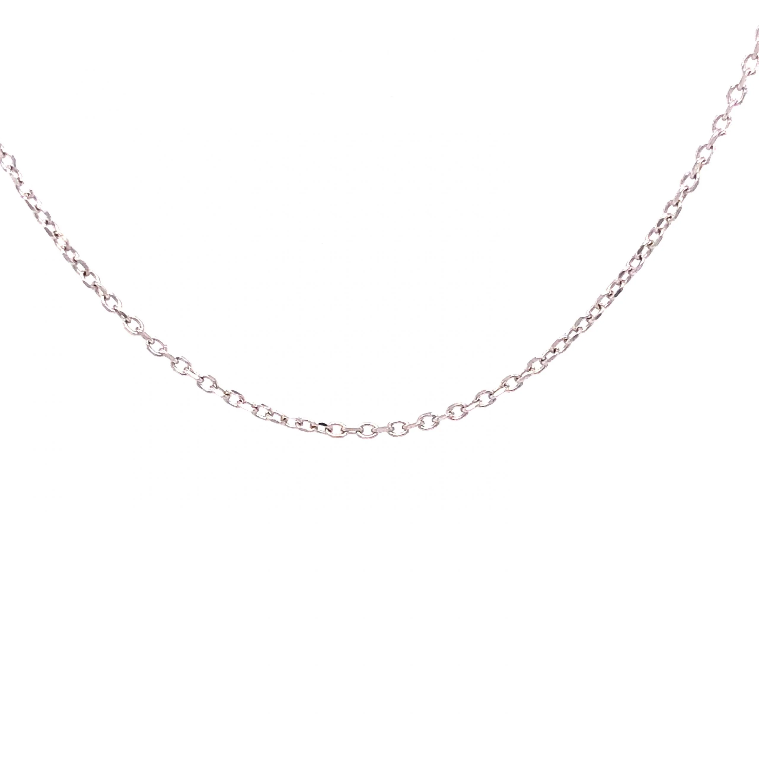 Adjustable Thin Necklace Chain in 14k White Gold - Image 2