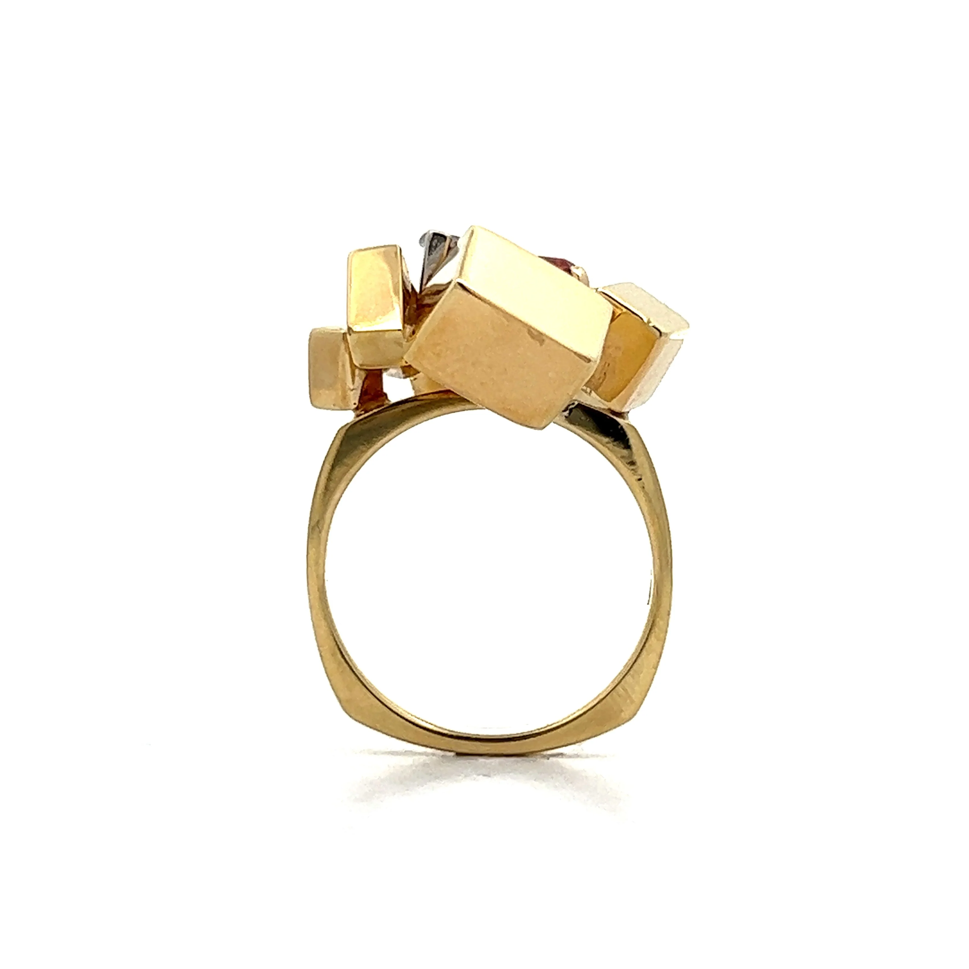 Alfred Karram Cocktail Ring in 18k Yellow Gold - Image 4