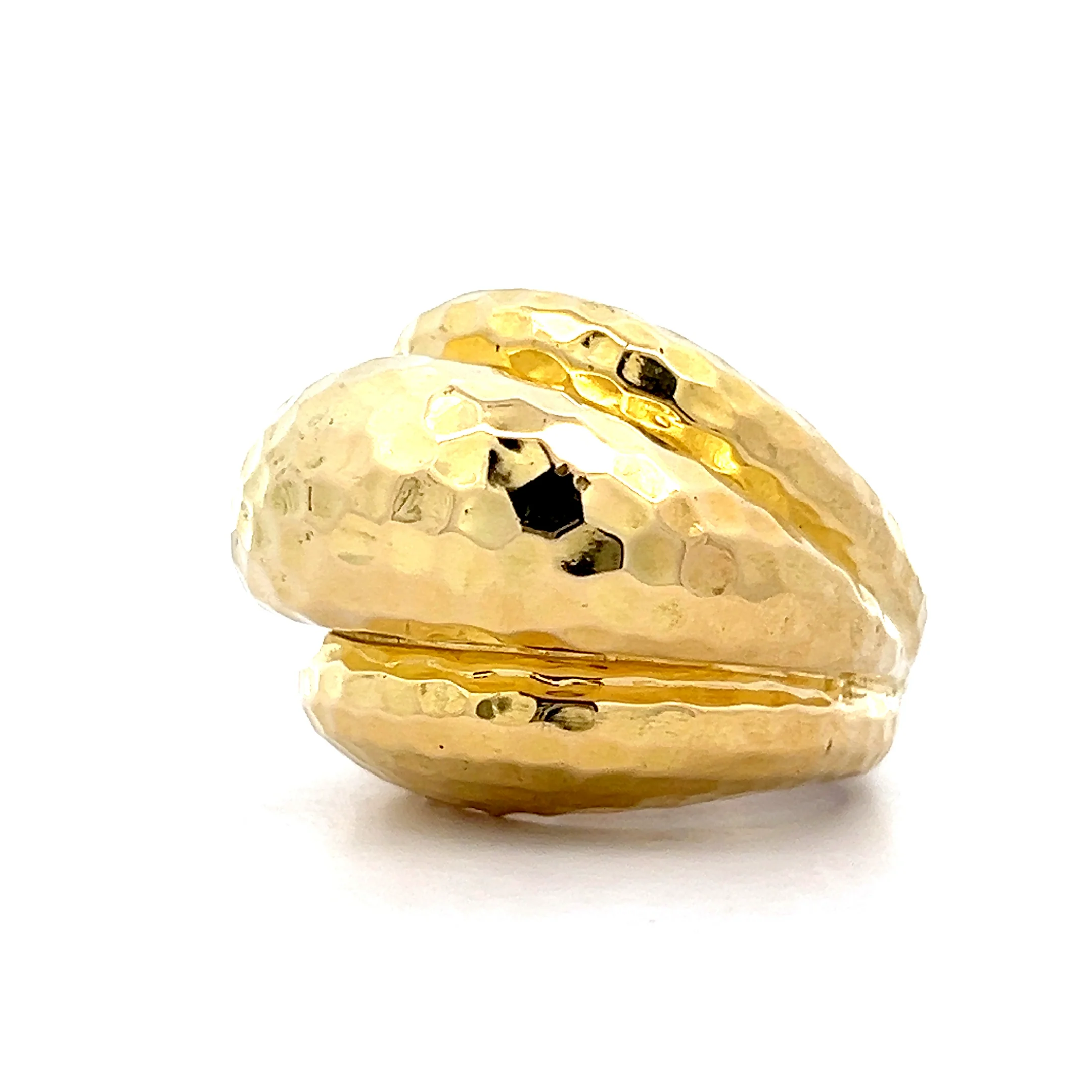 Andrew Clunn Domed Cocktail Ring in 18k Yellow Gold - Image 2