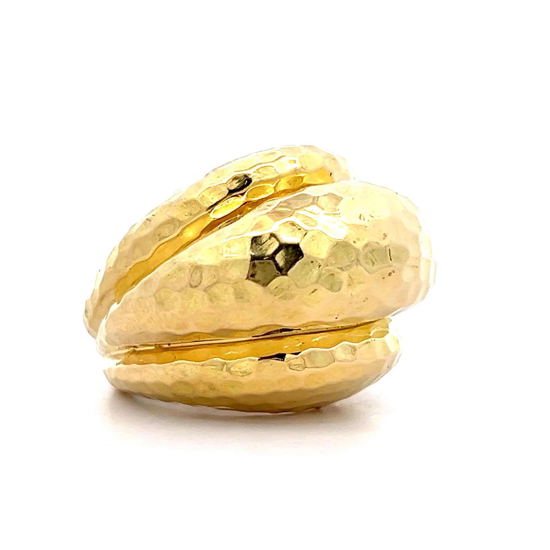 Andrew Clunn Domed Cocktail Ring in 18k Yellow Gold - Image 3