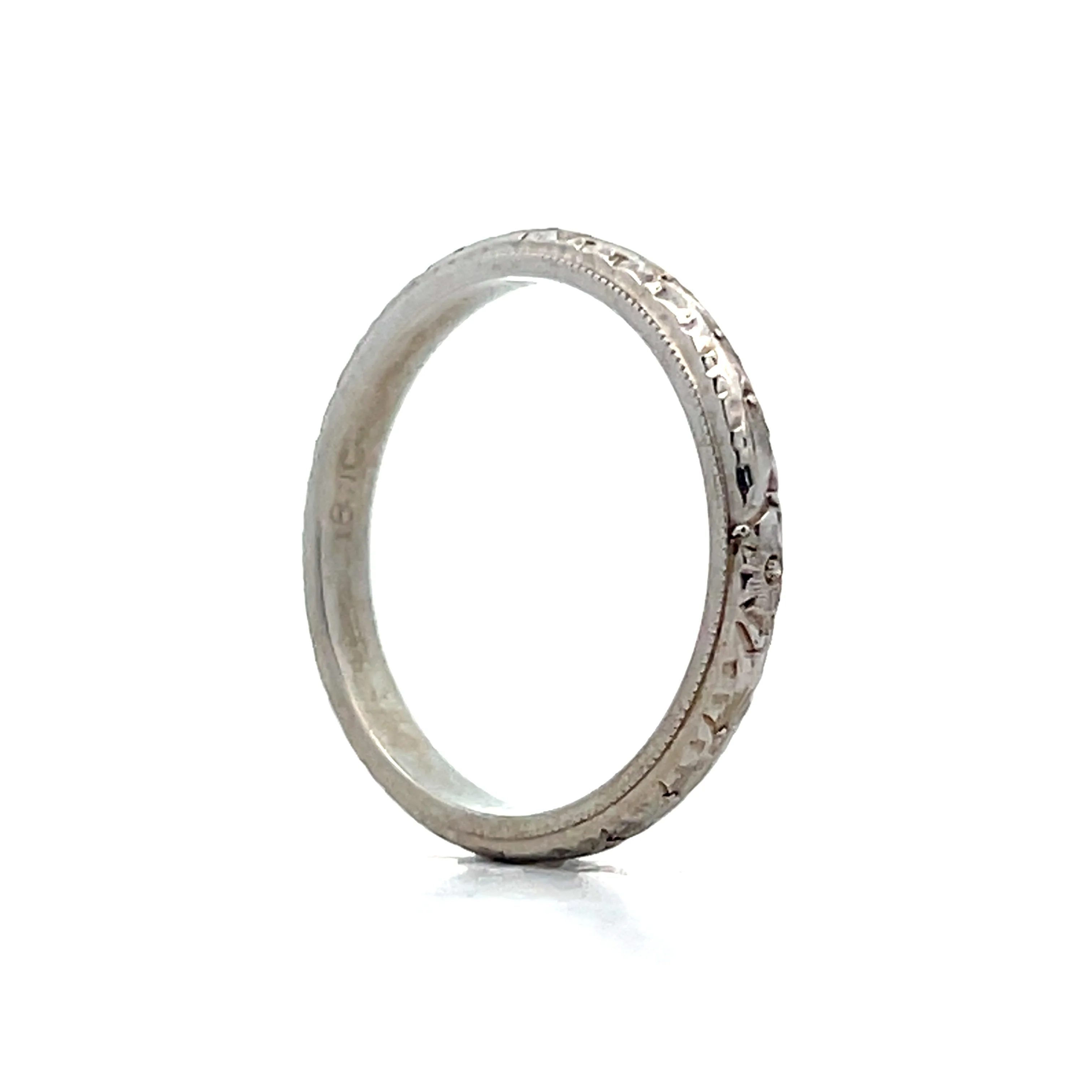 Antique 1920s Deco Orange Blossom Band in 18k - Image 5