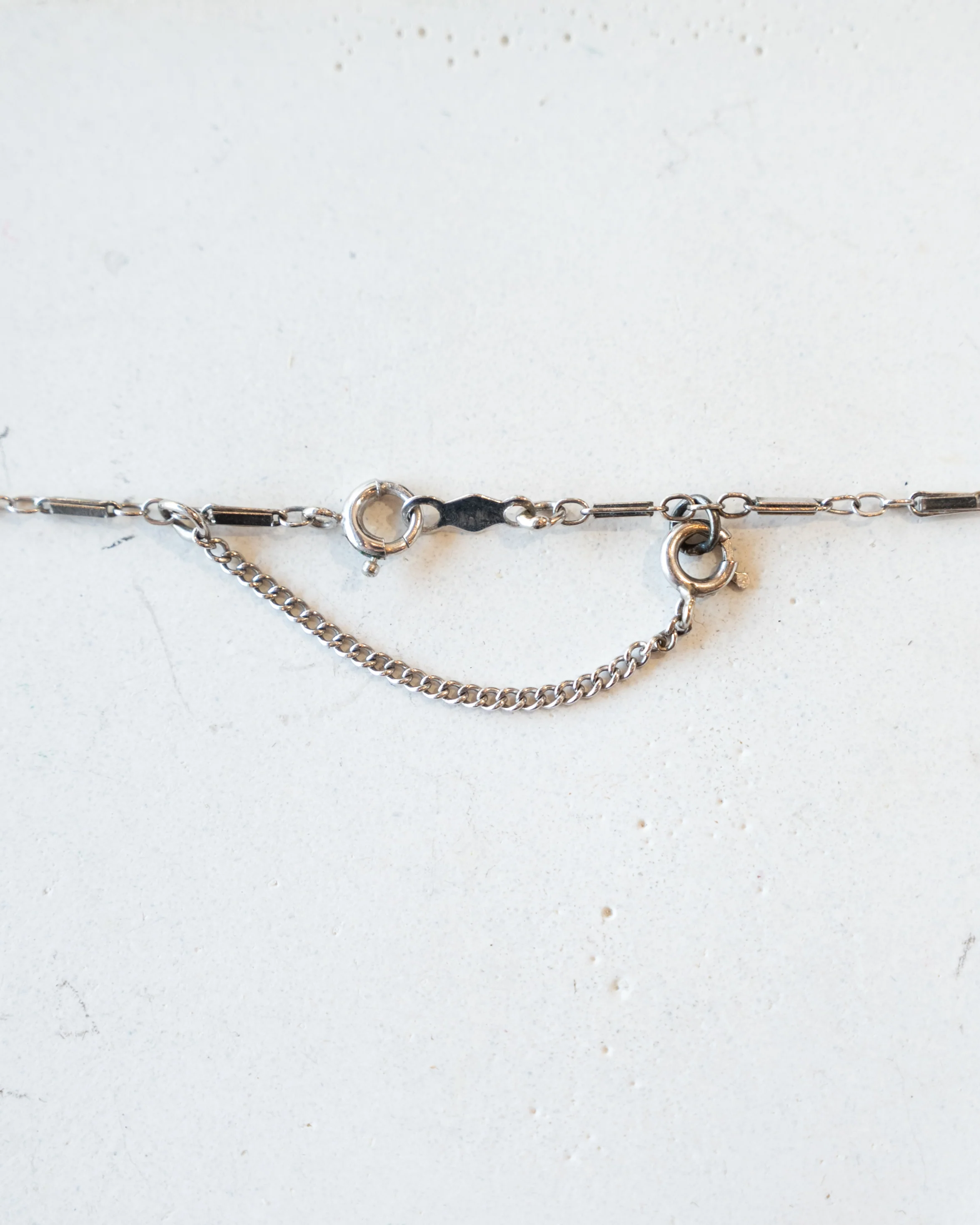 Antique Art Deco Chain Necklace in 14k White Gold - Image 6