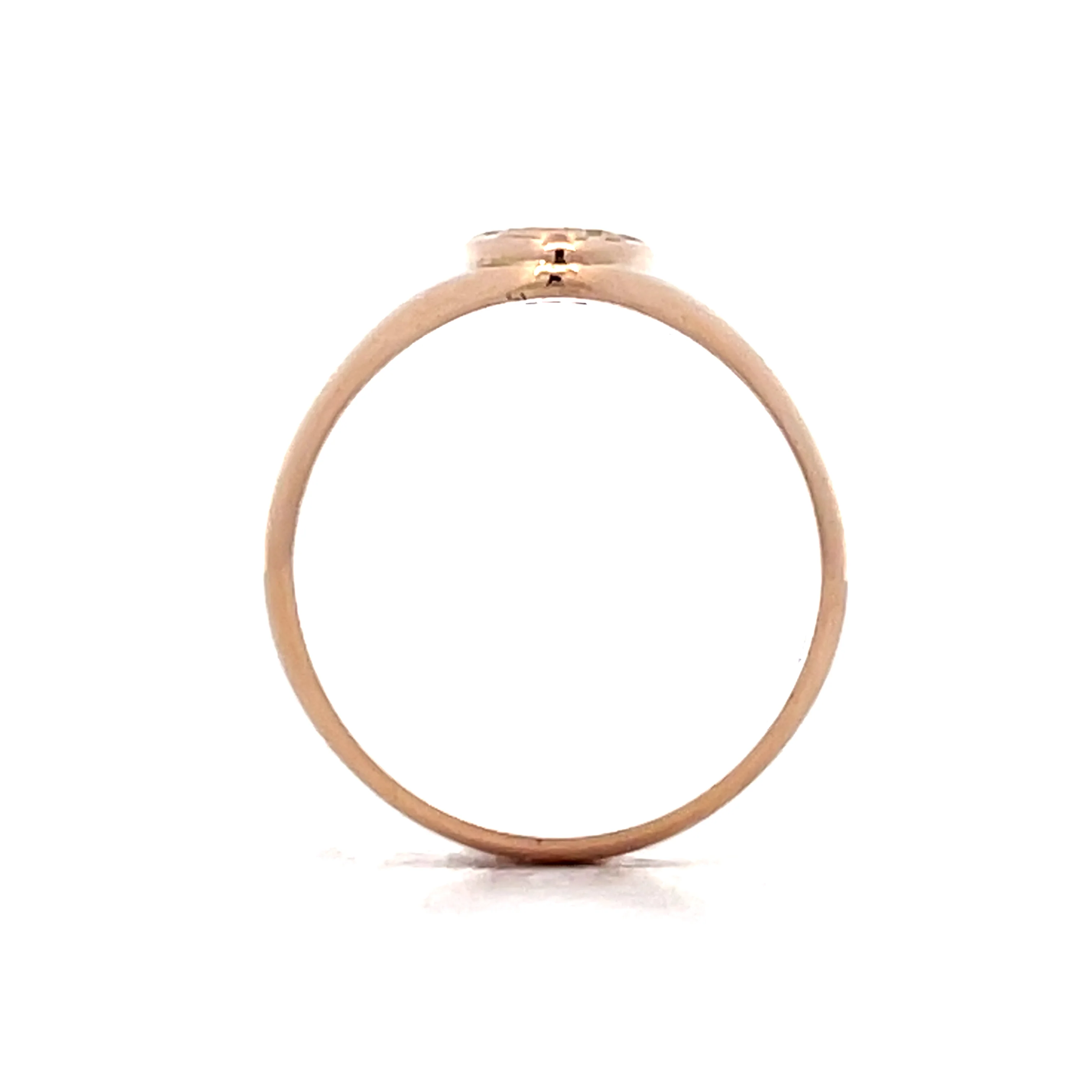 Antique Art Deco Engraved Navette Ring in 10k - Image 4