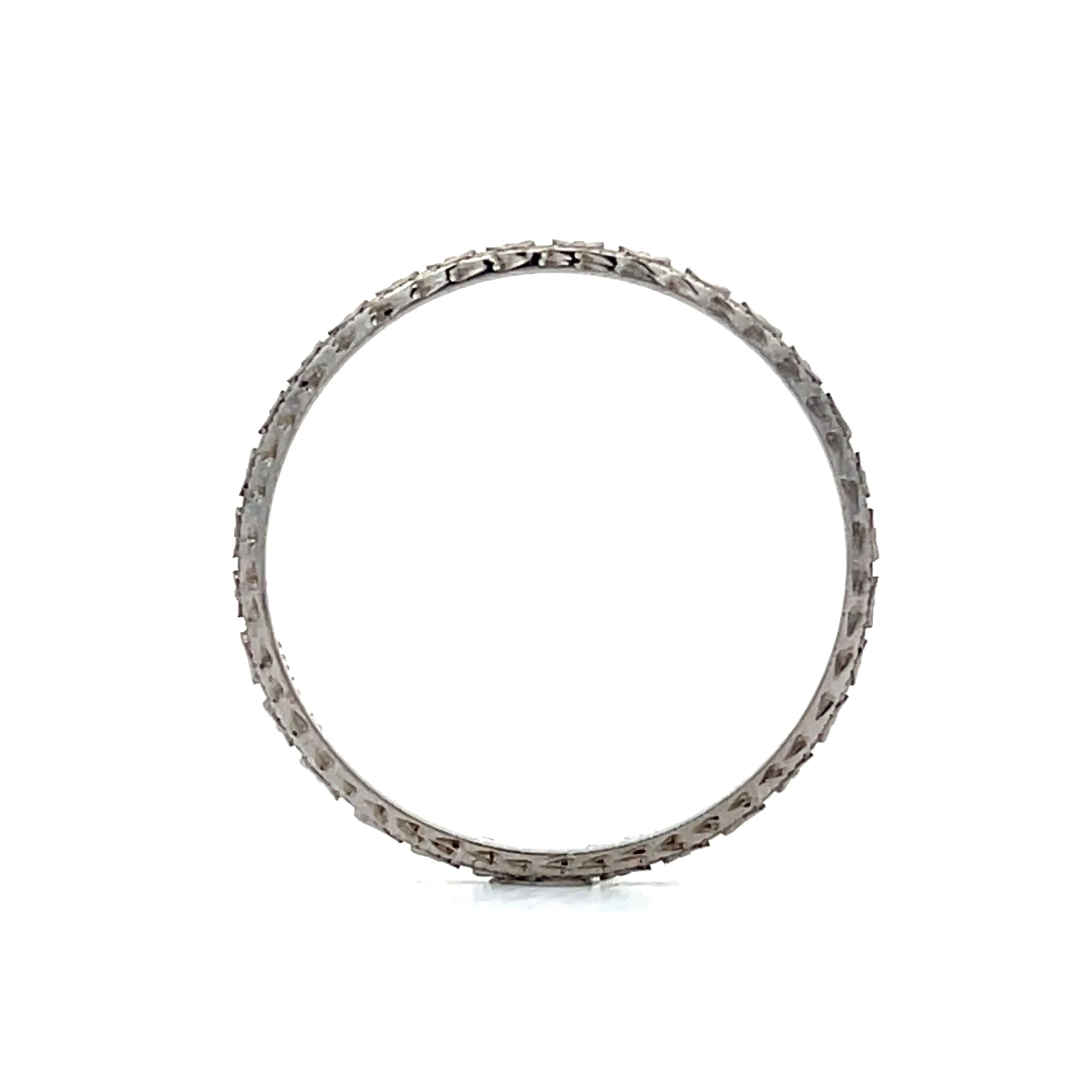 Antique Deco Geometric Eternity Band in 18k - Image 4