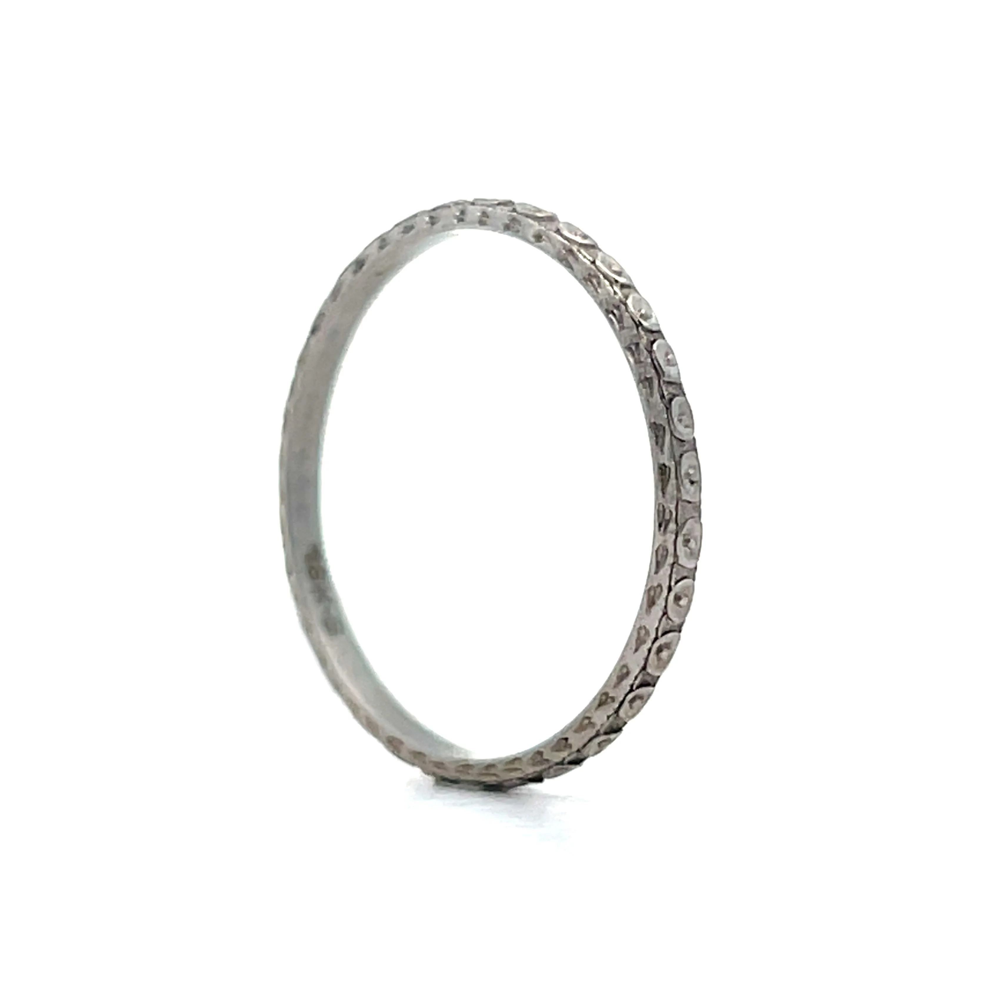 Antique Deco Geometric Eternity Band in 18k - Image 5