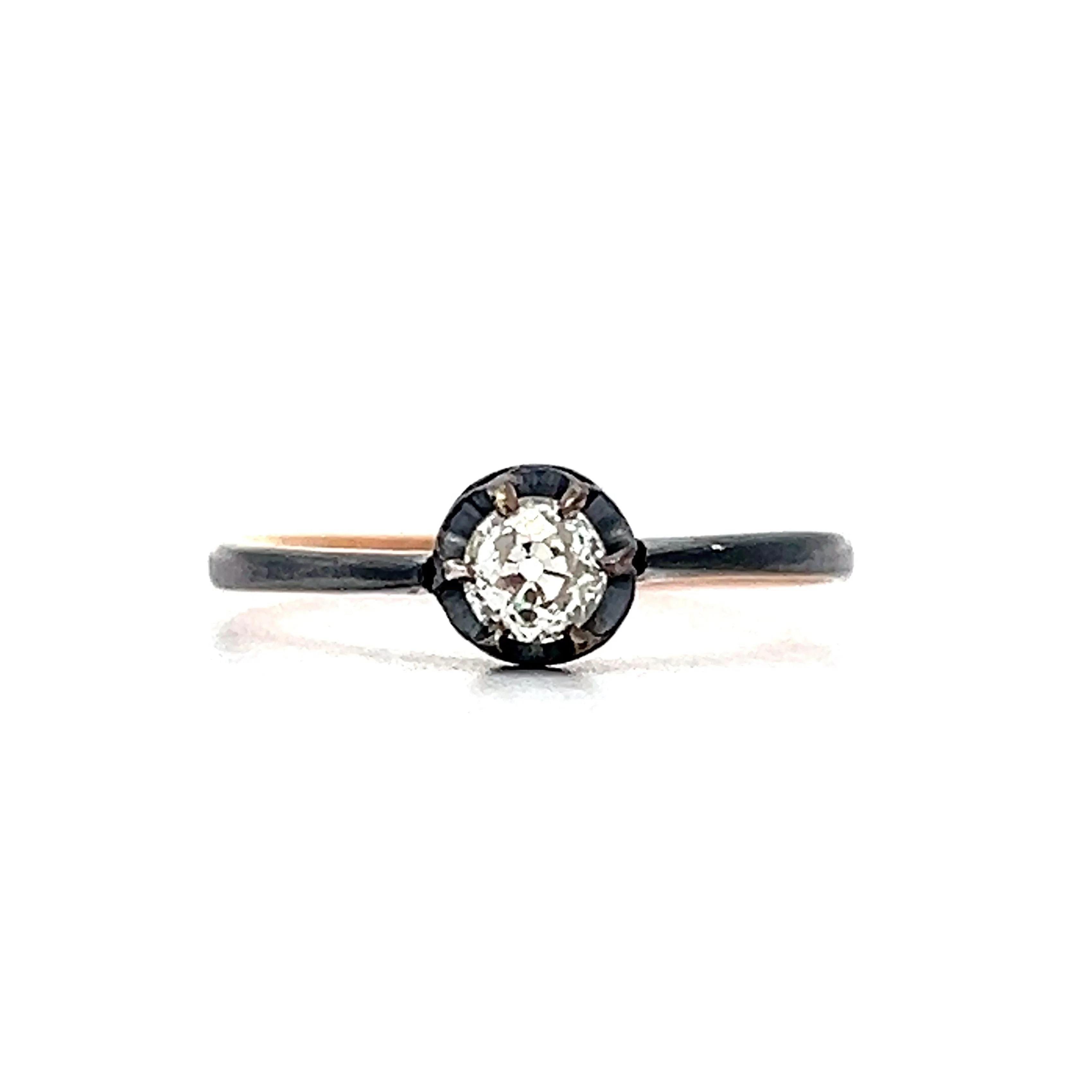 Antique Georgian Mine Cut Diamond Engagement Ring