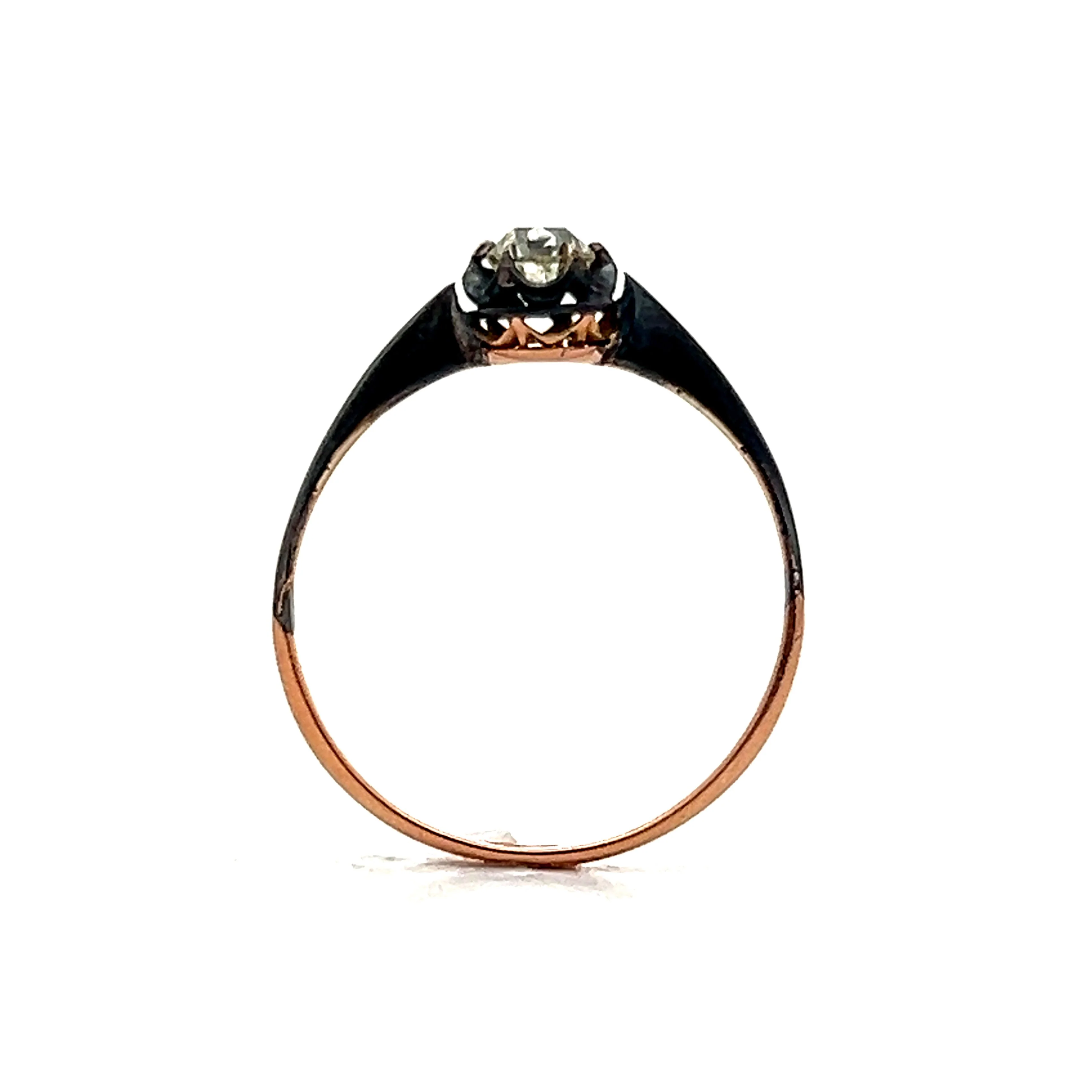 Antique Georgian Mine Cut Diamond Engagement Ring - Image 4