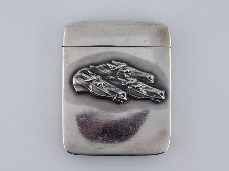 Antique Matchbox Holder Victorian in Sterling Silver - Image 4