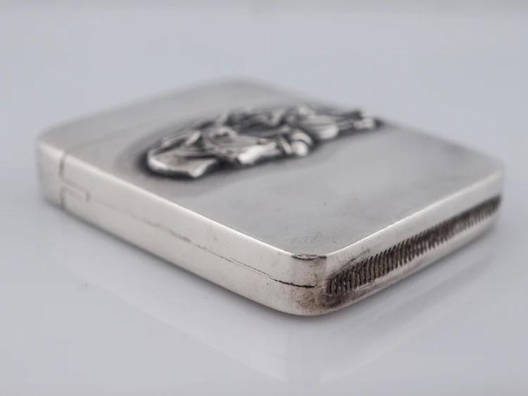 Antique Matchbox Holder Victorian in Sterling Silver - Image 5