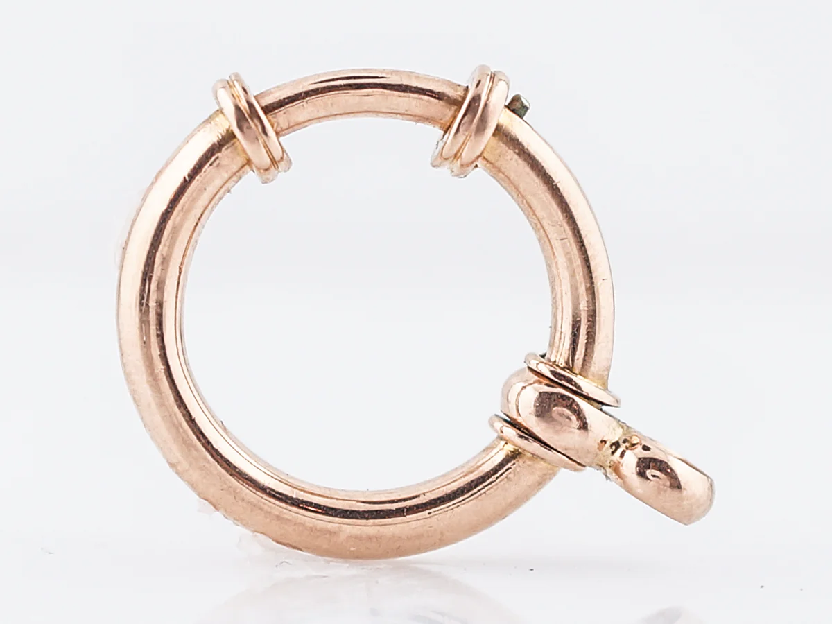 Antique Pendant Charm Jump Ring Victorian 14k Yellow Gold - Image 4
