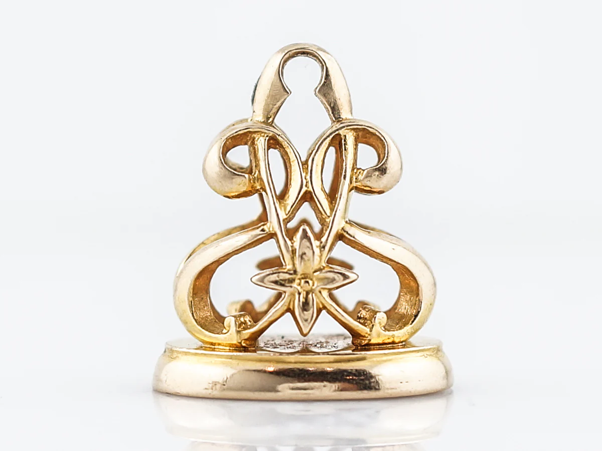 Antique Pendant Charm Seal Victorian 14k Yellow Gold