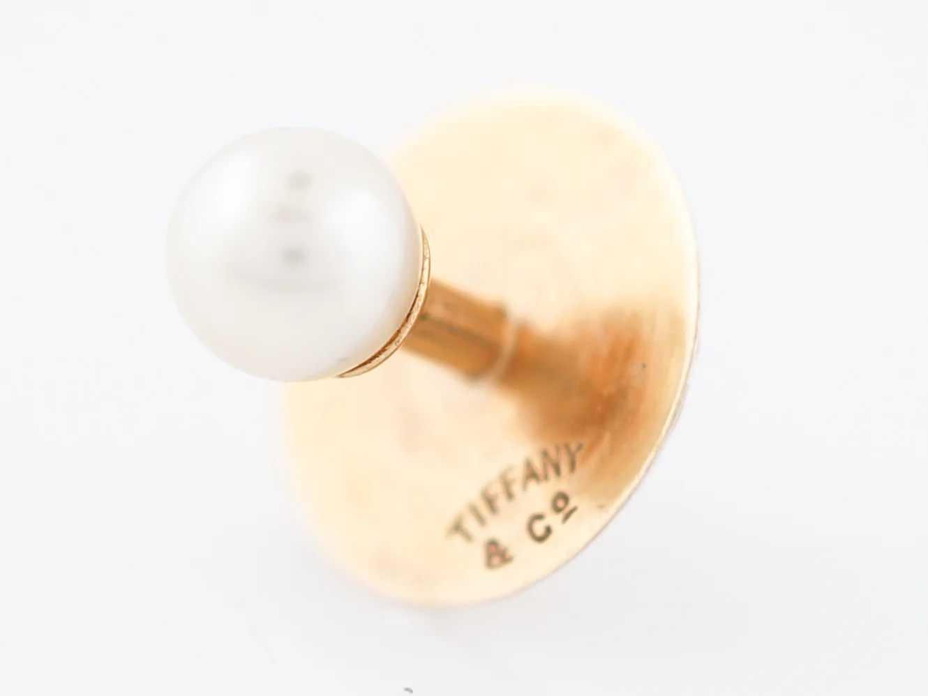 Antique Tuxedo Studs Victorian Tiffany & Co. Pearl in 18K Yellow Gold - Image 2