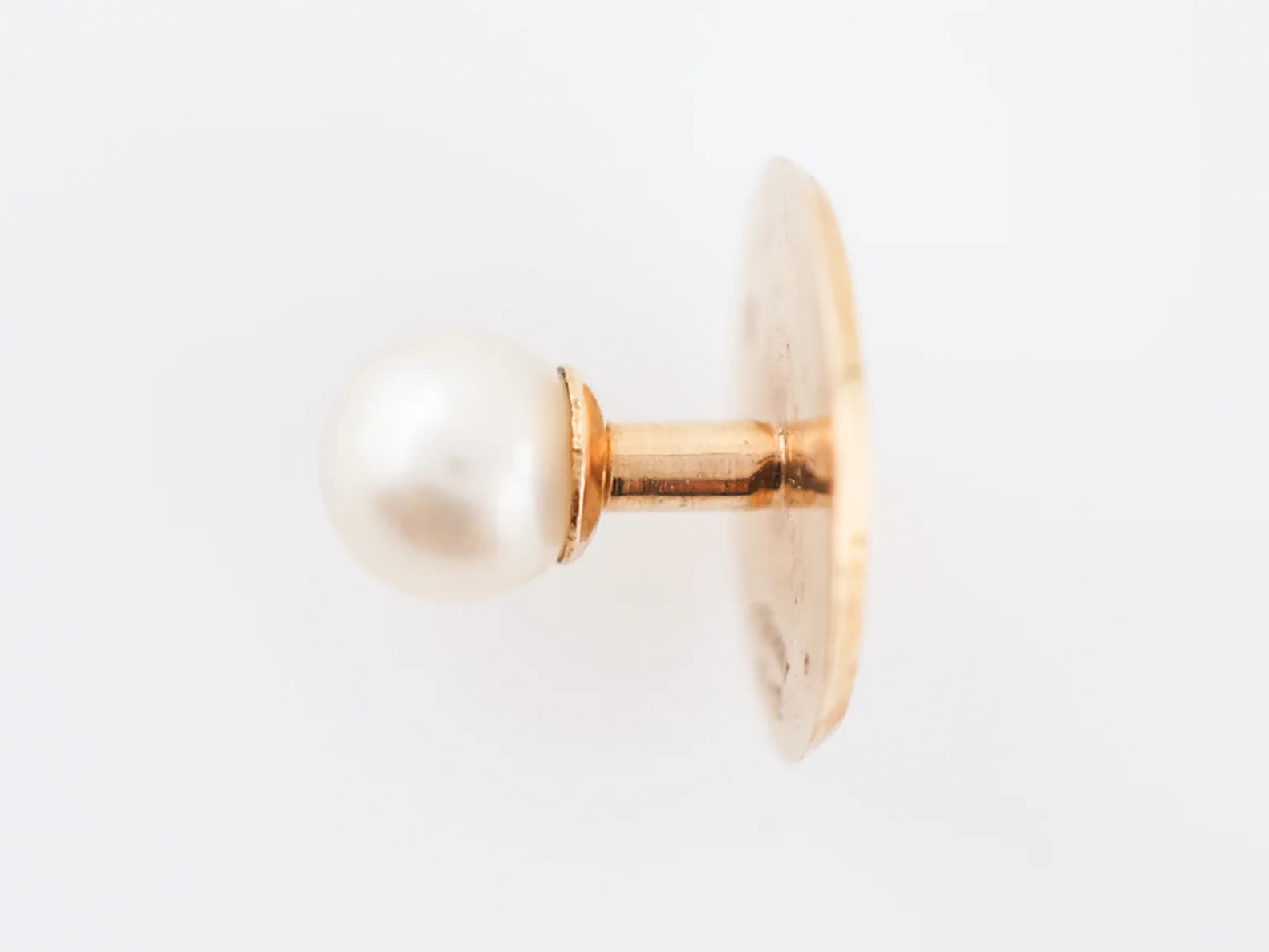 Antique Tuxedo Studs Victorian Tiffany & Co. Pearl in 18K Yellow Gold - Image 3