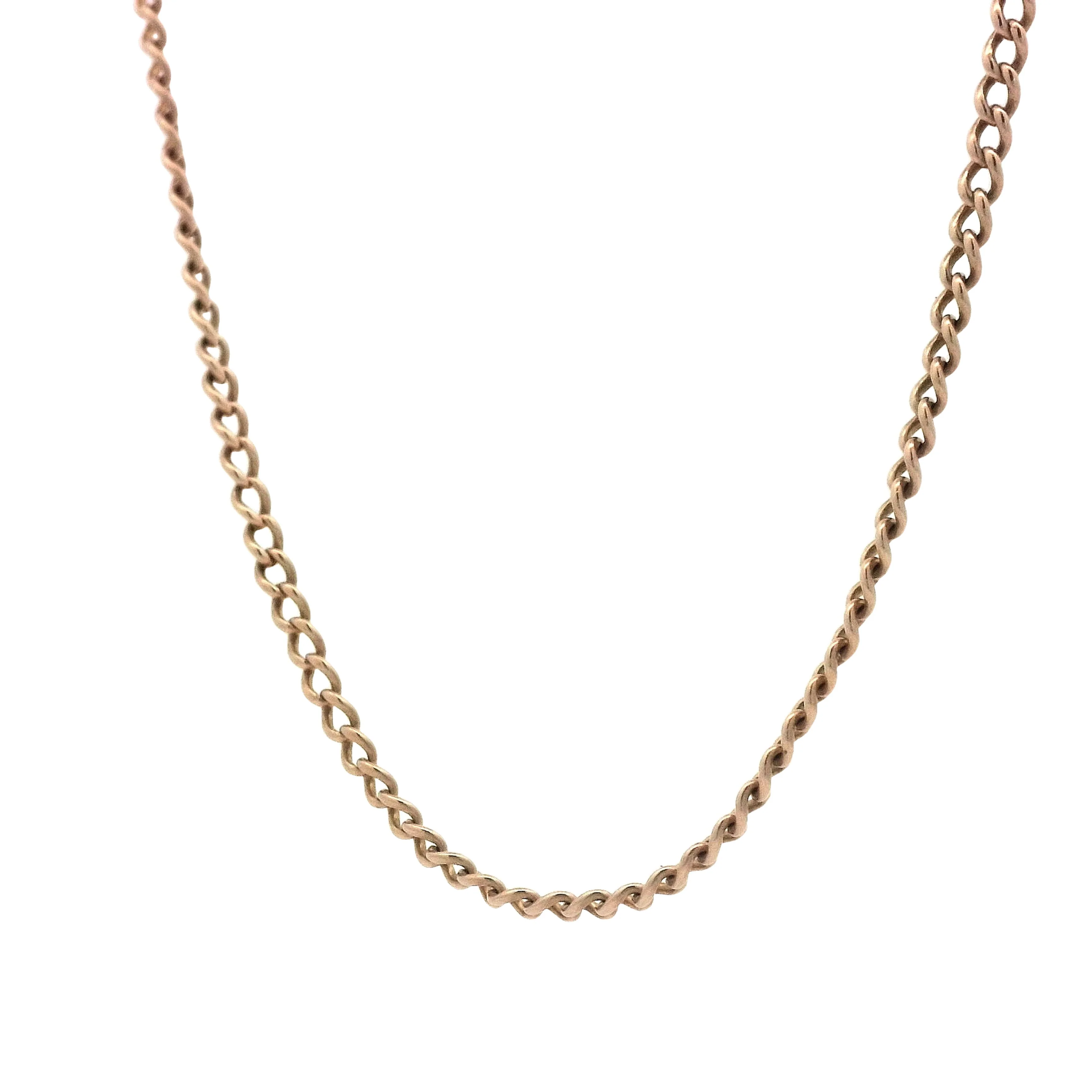 Antique Victorian 18 Inch Chain Necklace in 12k Gold - Image 2