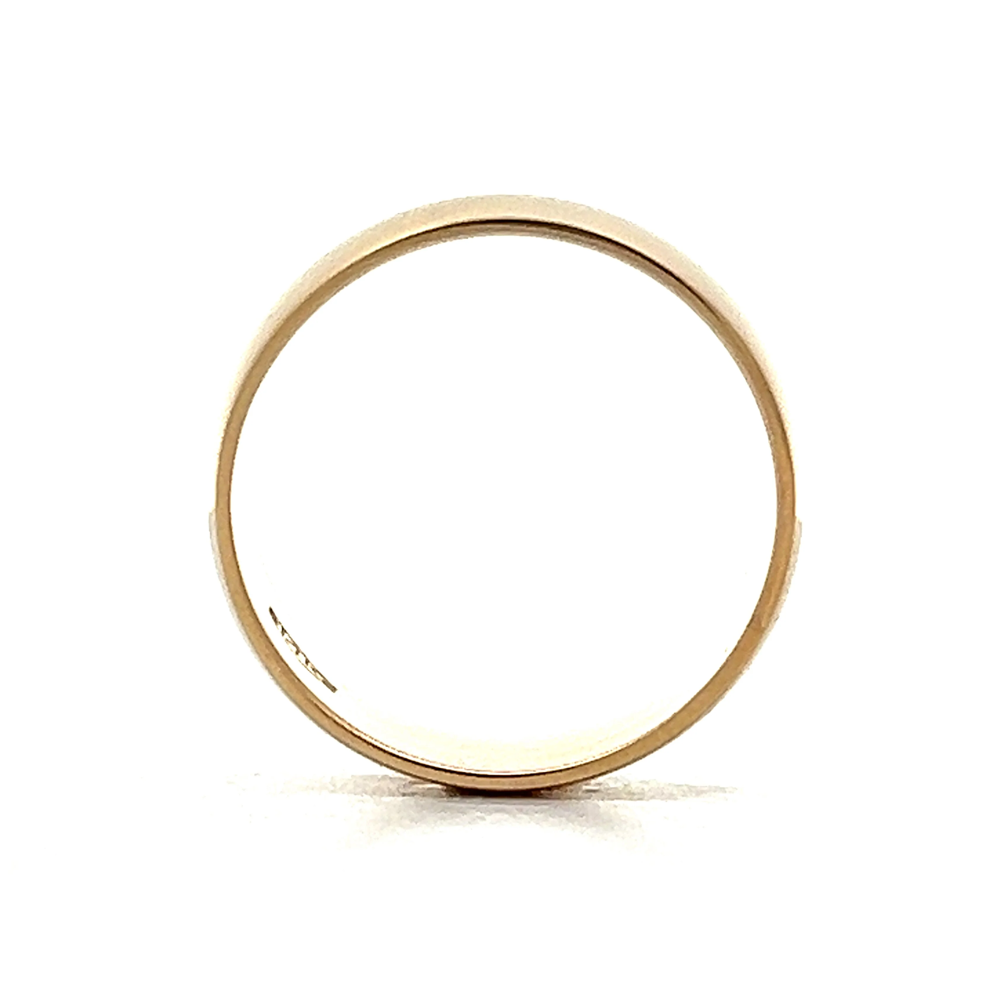 Vintage Mid-Century 6mm Wedding Band in 14k Yellow Gold - Image 4