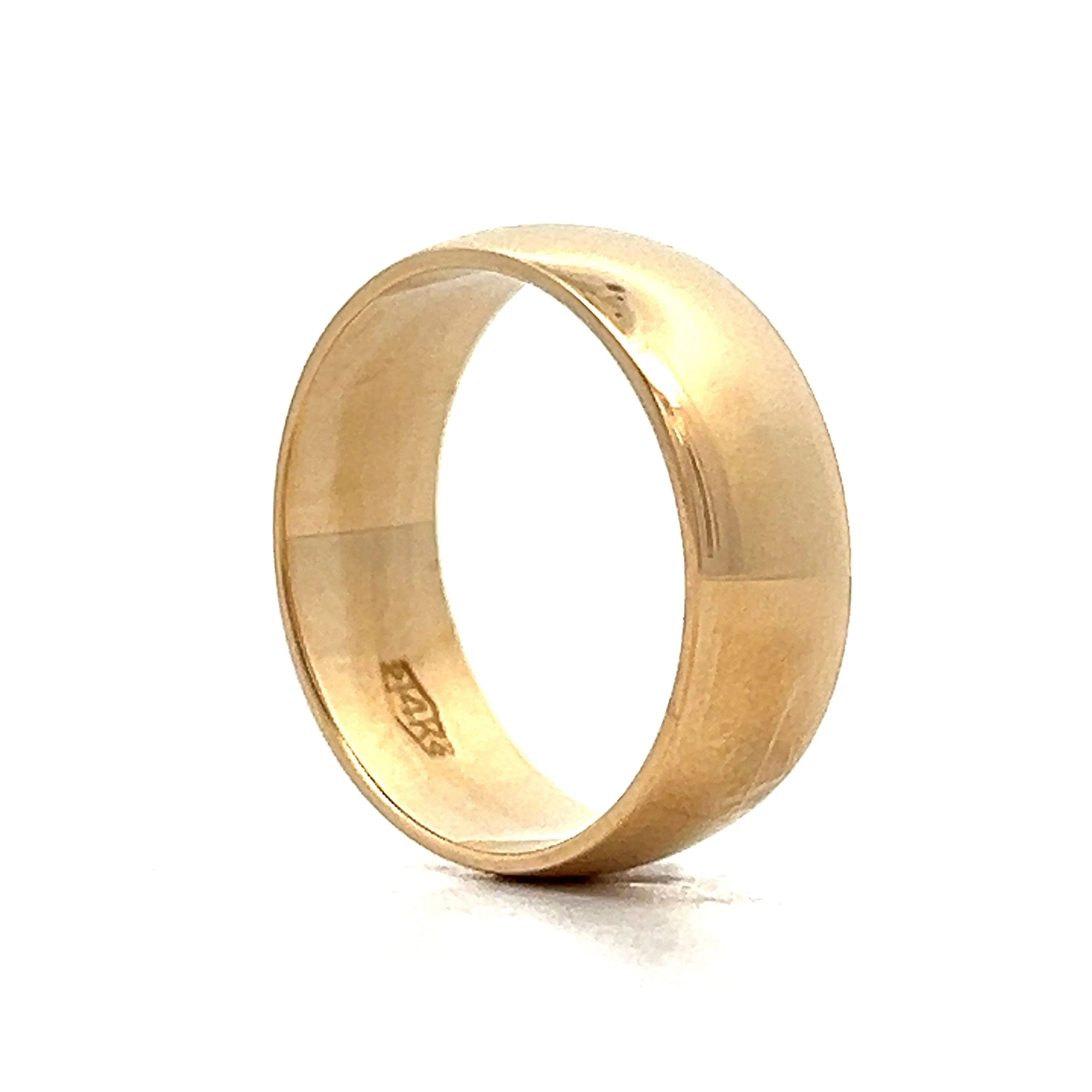 Vintage Mid-Century 6mm Wedding Band in 14k Yellow Gold - Image 5
