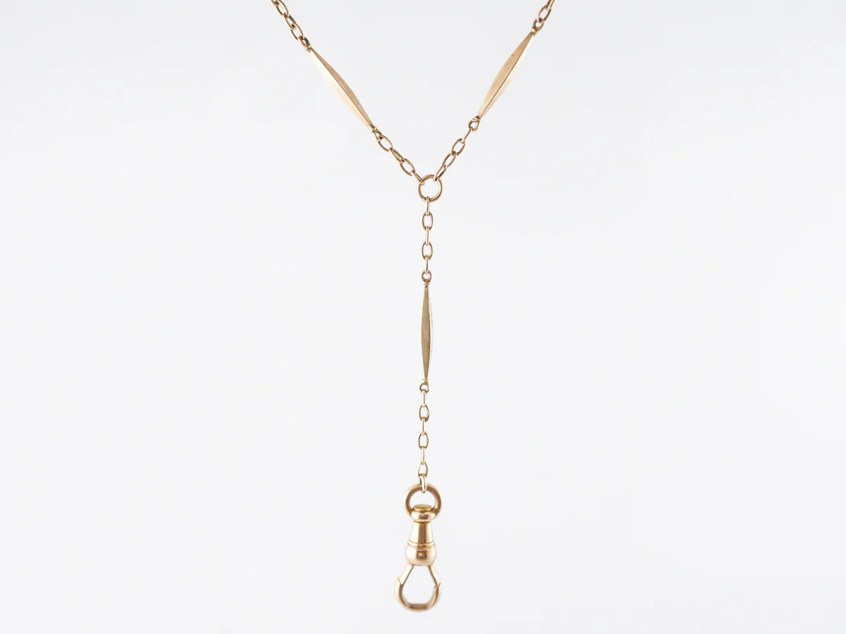 Antique Victorian Chain in 14k Yellow Gold - Image 2
