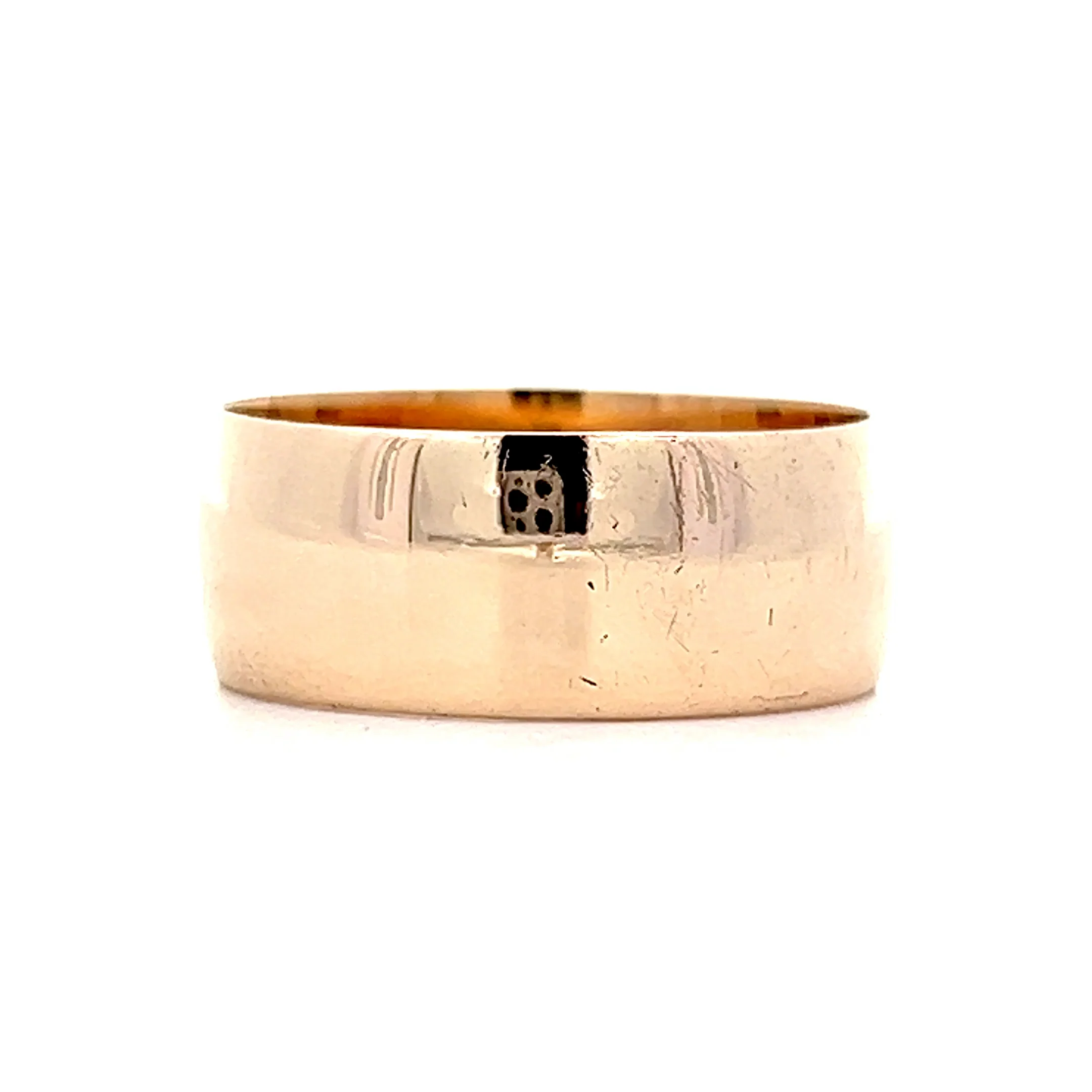 Antique Victorian Cigar Band Style Ring in 10k Yellow Gold - Image 2