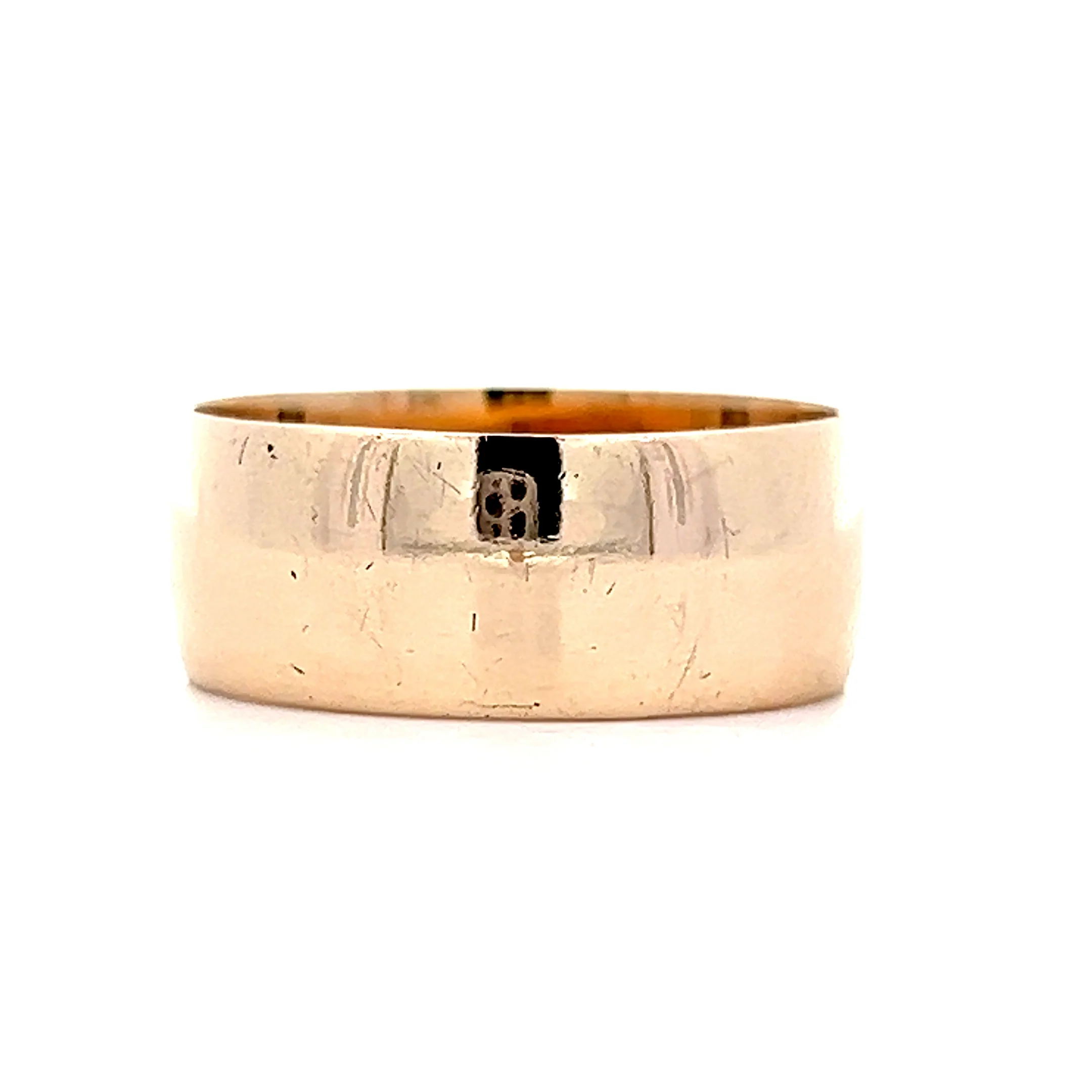 Antique Victorian Cigar Band Style Ring in 10k Yellow Gold - Image 3