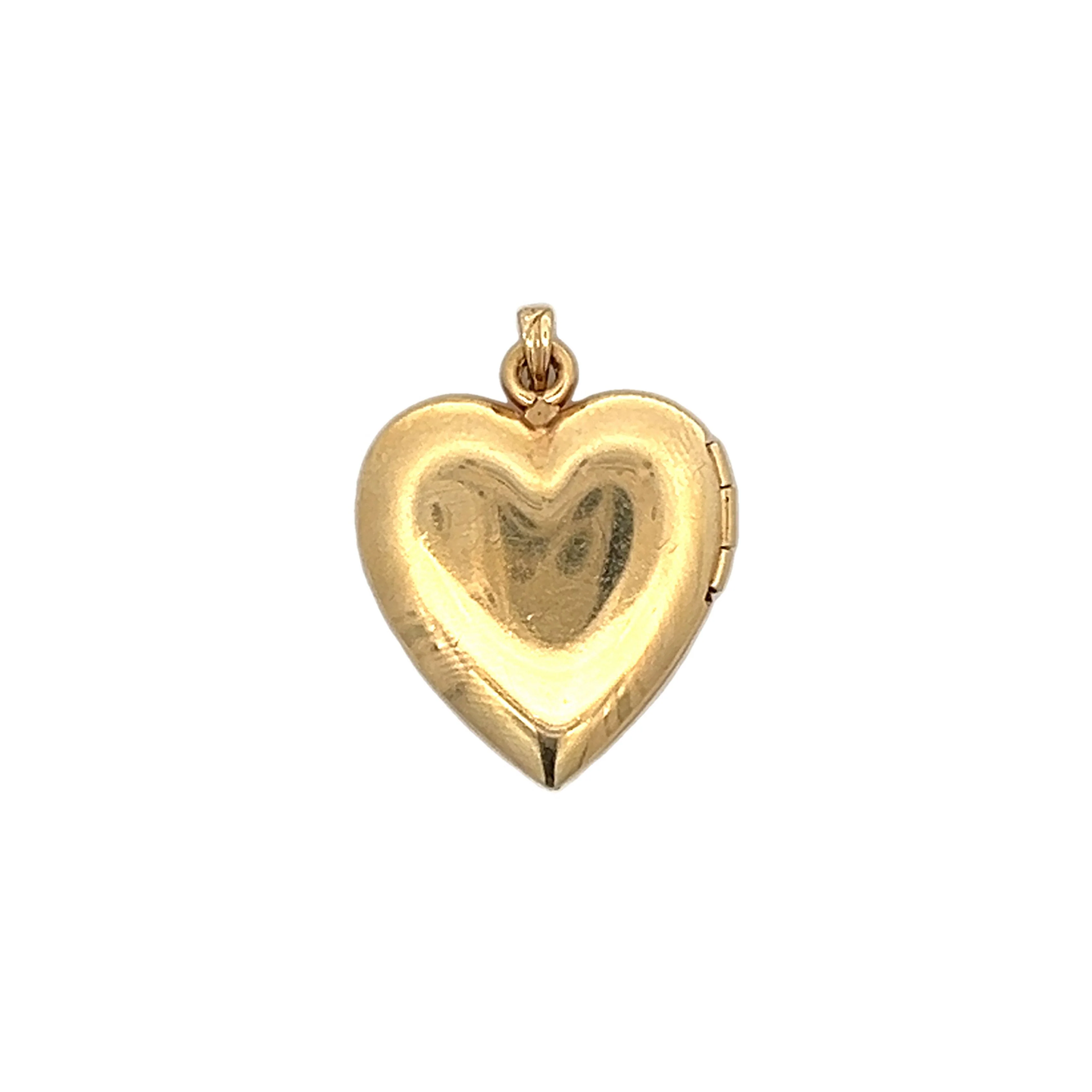 Antique Victorian Heart Locket Pendant in 14k - Image 2