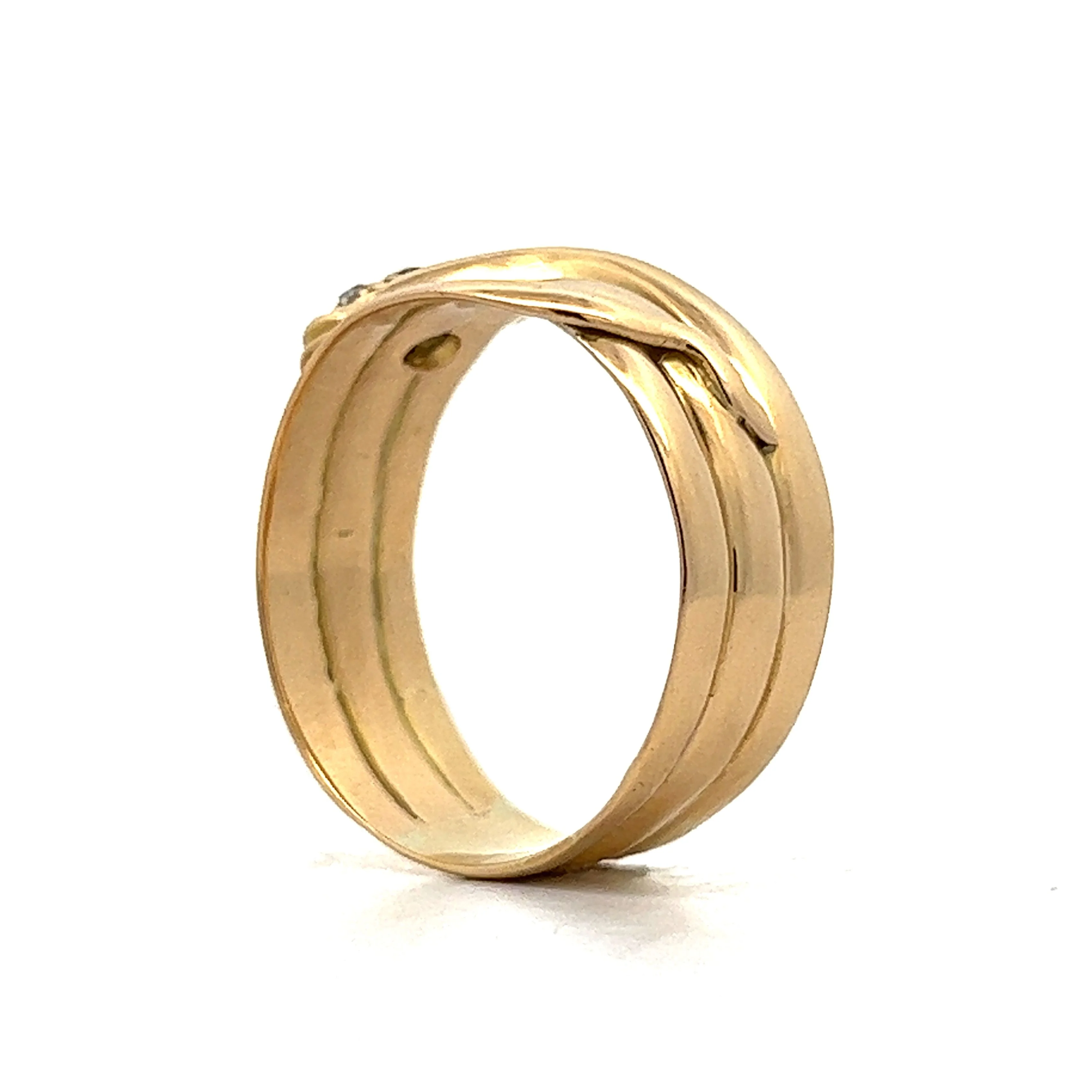 Antique Victorian Men's Snake Ring in 18k Yellow Gold - Image 4
