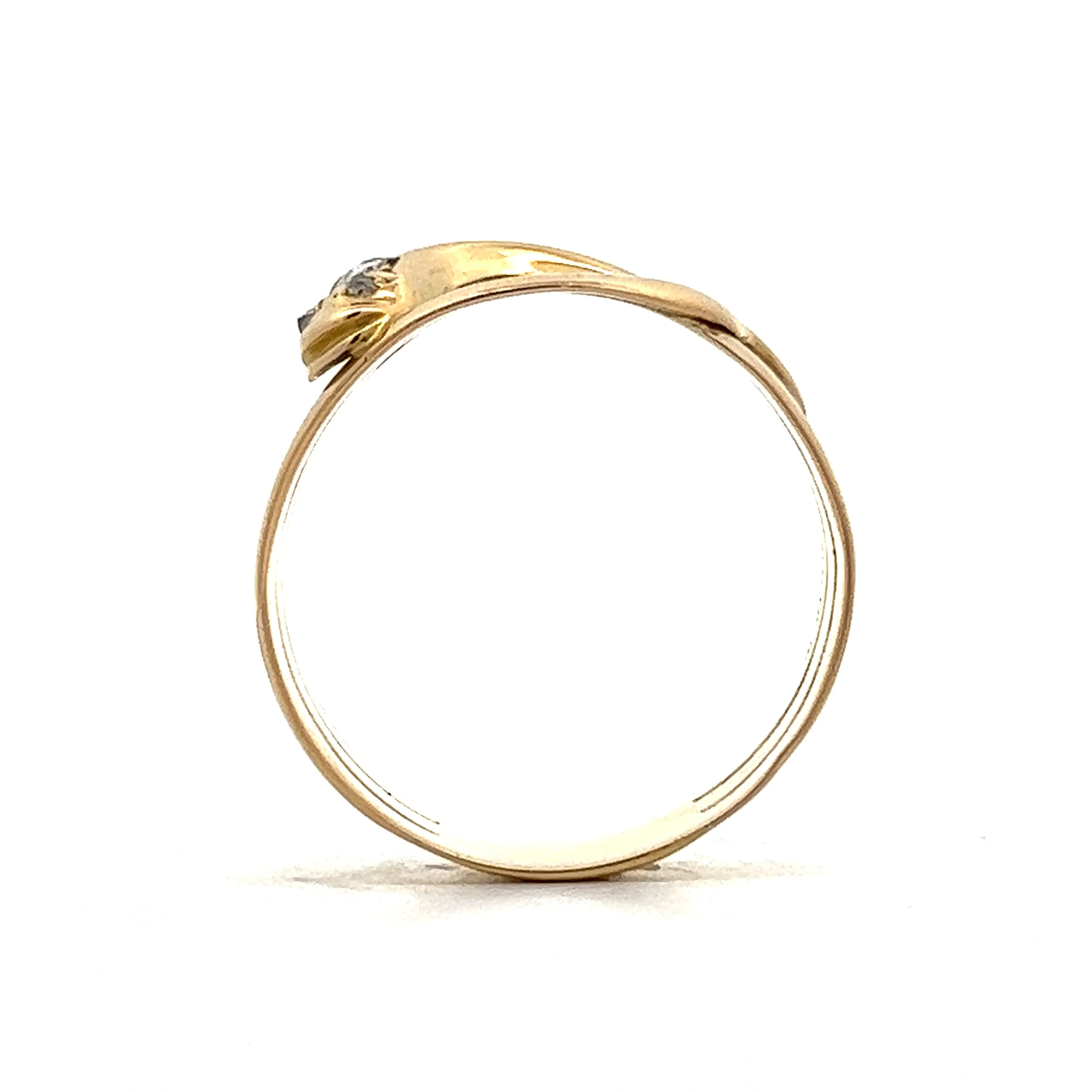 Antique Victorian Men's Snake Ring in 18k Yellow Gold - Image 5