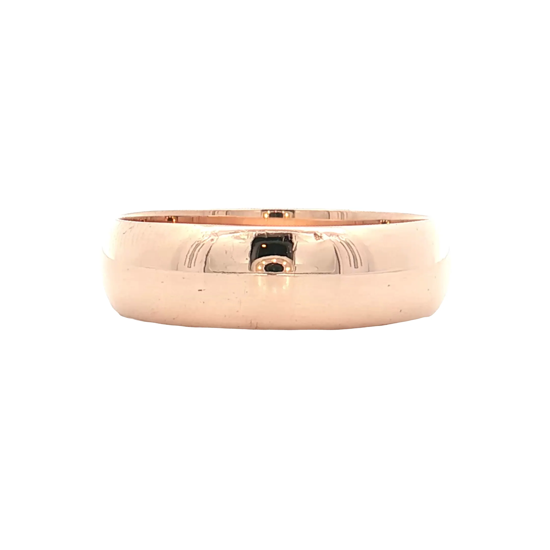 Antique Victorian Men's Wedding Band 18k Rose Gold