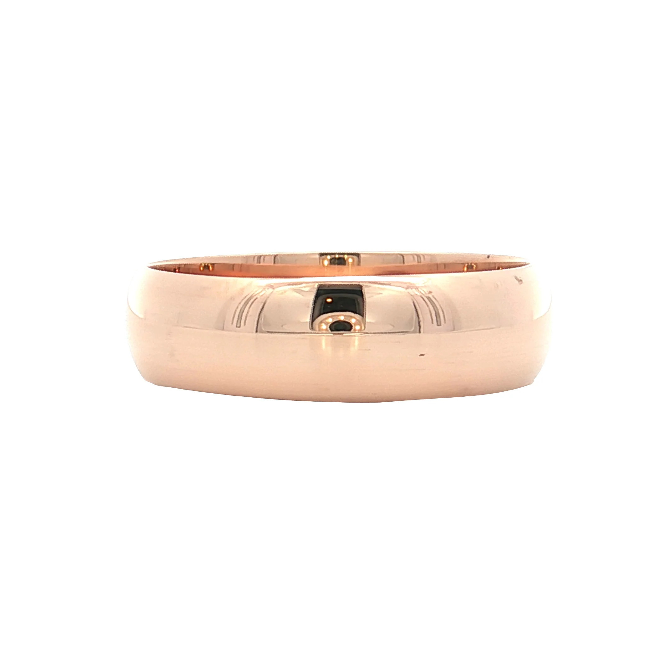 Antique Victorian Men's Wedding Band 18k Rose Gold - Image 2