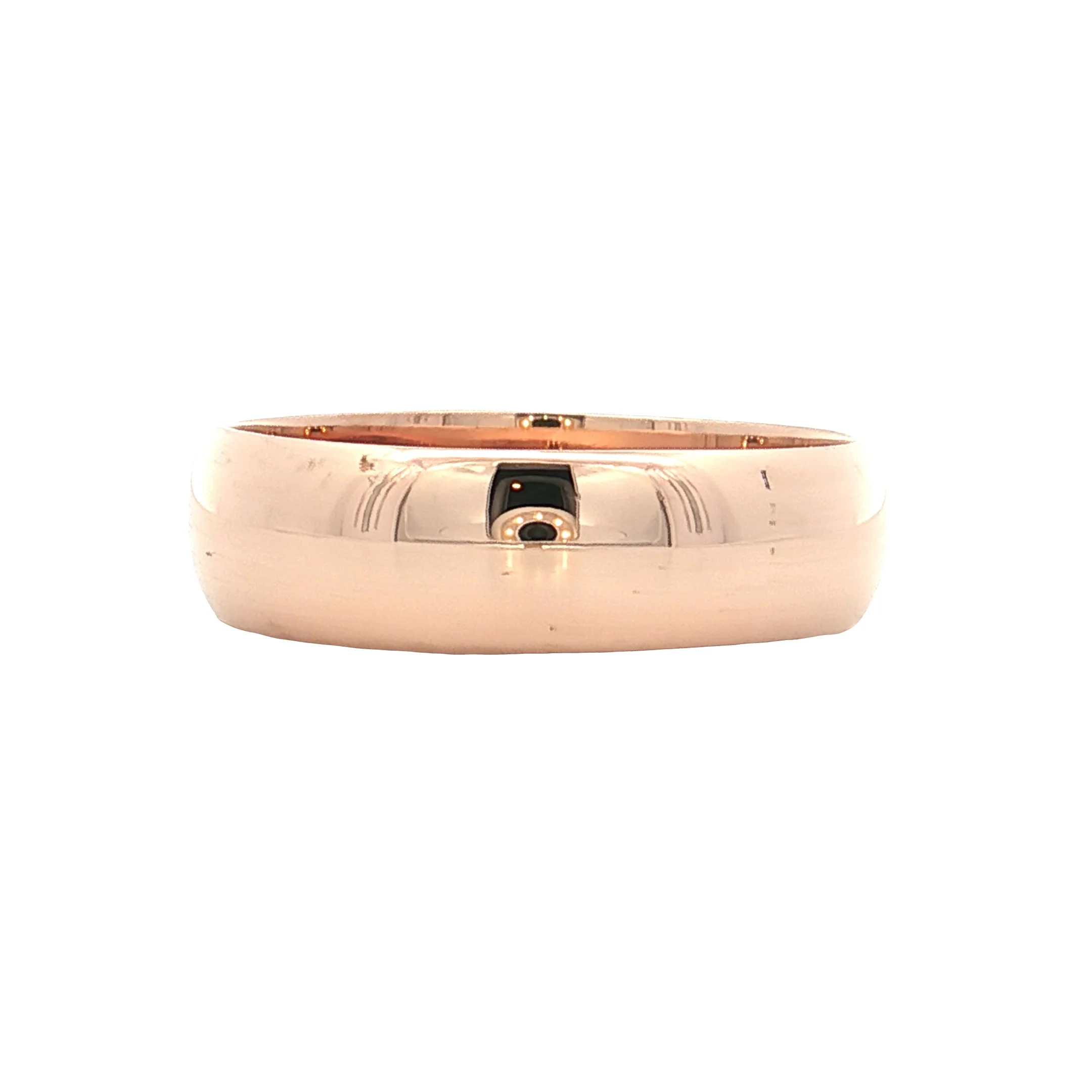Antique Victorian Men's Wedding Band 18k Rose Gold - Image 3