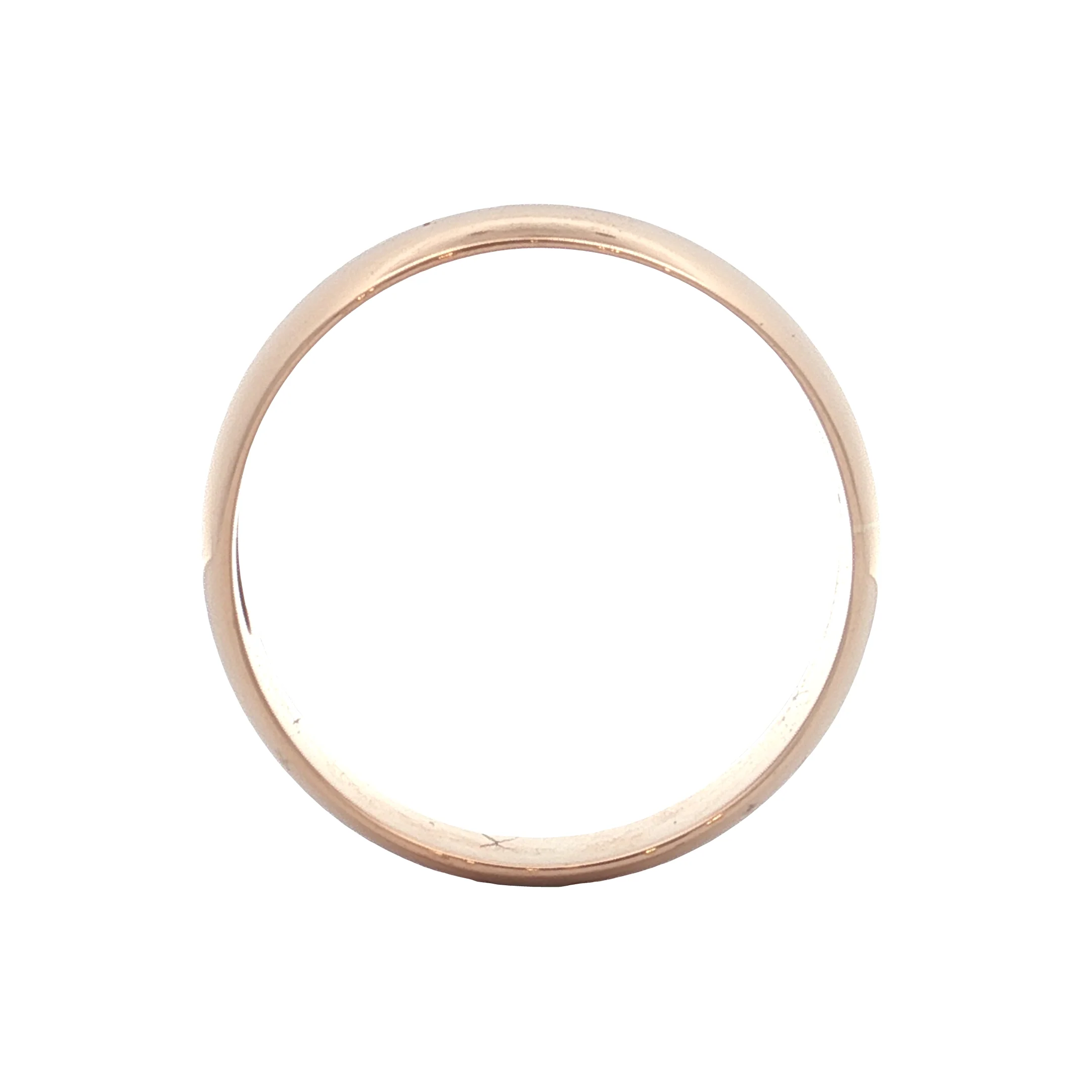 Antique Victorian Men's Wedding Band 18k Rose Gold - Image 4